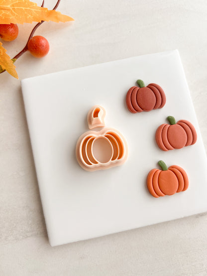 Pumpkin No. 12 Clay Cutter | Pumpkin No. 12 Polymer Clay Cutter for DIY Autumn Earrings Rustic Jewelry and Handmade Fall Accessories