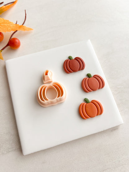 Pumpkin No. 12 Clay Cutter | Pumpkin No. 12 Polymer Clay Cutter for DIY Autumn Earrings Rustic Jewelry and Handmade Fall Accessories