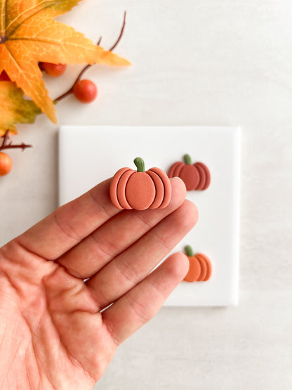 Pumpkin No. 12 Clay Cutter | Pumpkin No. 12 Polymer Clay Cutter for DIY Autumn Earrings Rustic Jewelry and Handmade Fall Accessories