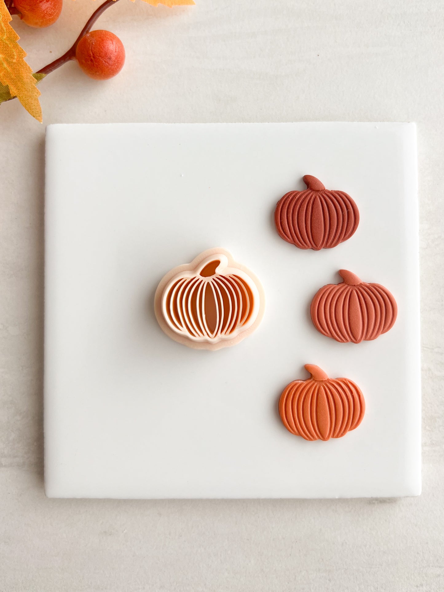 Pumpkin No. 13 Clay Cutter | Pumpkin No. 13 Polymer Clay Cutter for DIY Halloween Earrings Spooky Jewelry and Handmade Festive Accessories