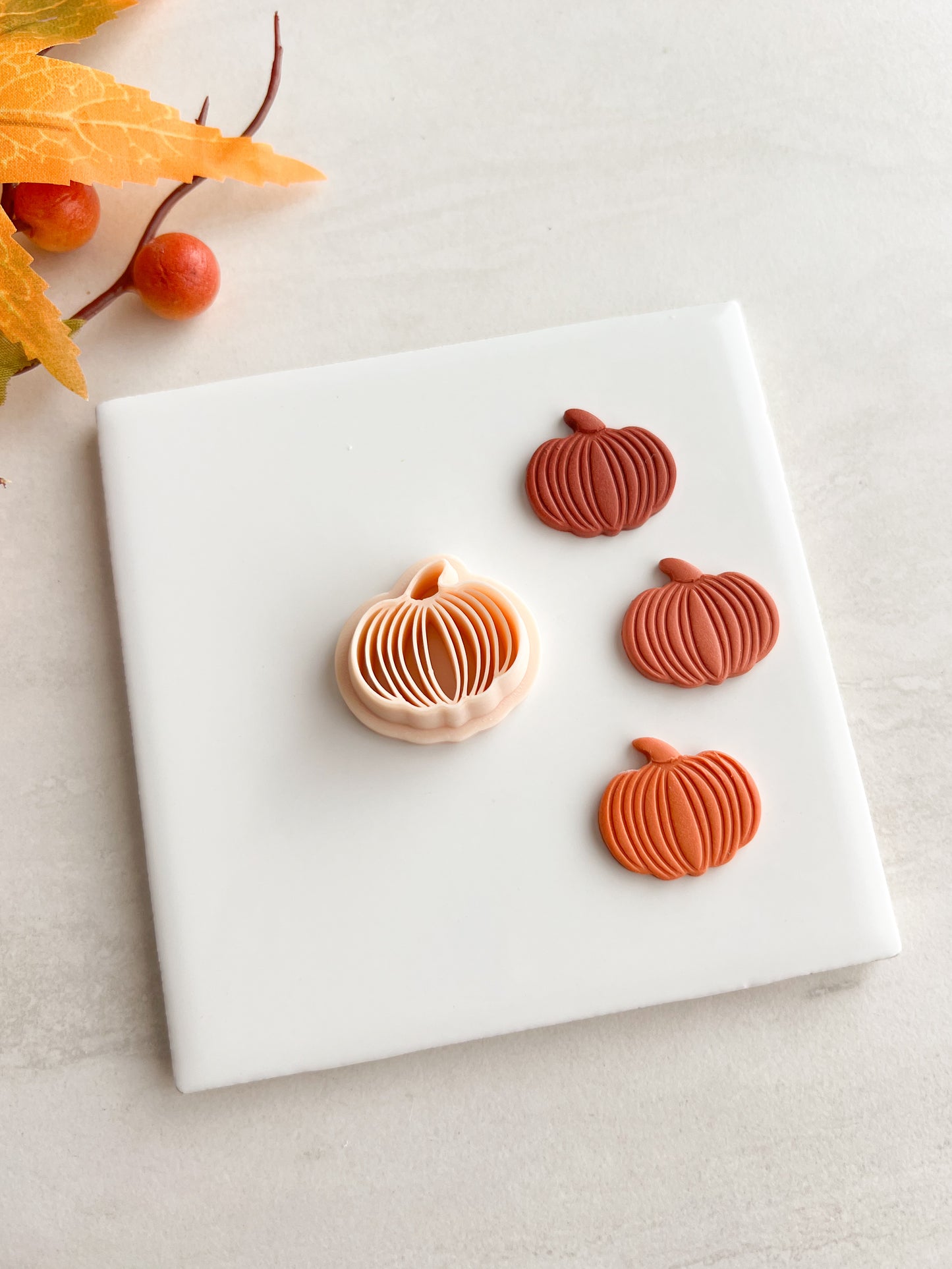 Pumpkin No. 13 Clay Cutter | Pumpkin No. 13 Polymer Clay Cutter for DIY Halloween Earrings Spooky Jewelry and Handmade Festive Accessories