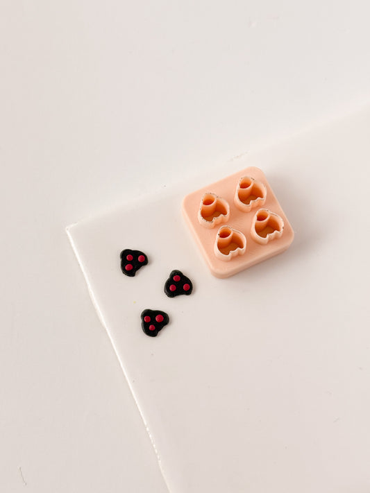 Ladybug Micro Cluster Clay Cutter | Ladybug Micro Cluster Polymer Clay Cutter for DIY Spring Earrings Bug-Themed Jewelry and Handmade Garden Accessories