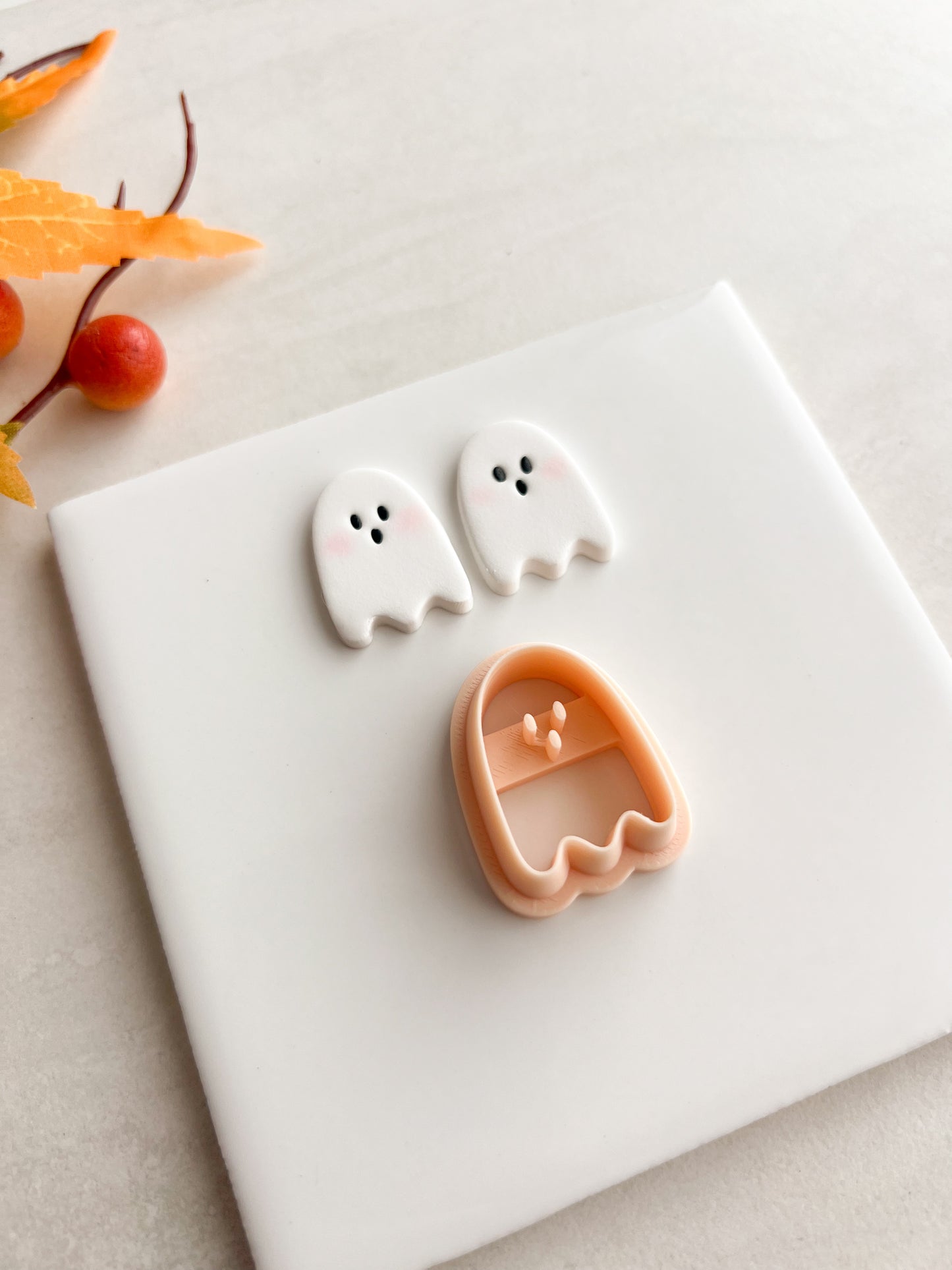 Ghost No. 9 Clay Cutter | Ghost No. 9 Polymer Clay Cutter for DIY Halloween Earrings Cute Ghost Jewelry and Handmade Haunted Accessories