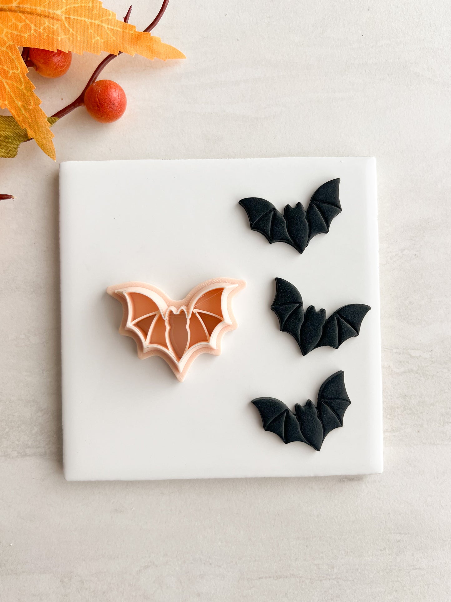 Bat No. 4 Clay Cutter | Bat No. 4 Polymer Clay Cutter for DIY Halloween Earrings Animal-Themed Jewelry and Handmade Cute Accessories
