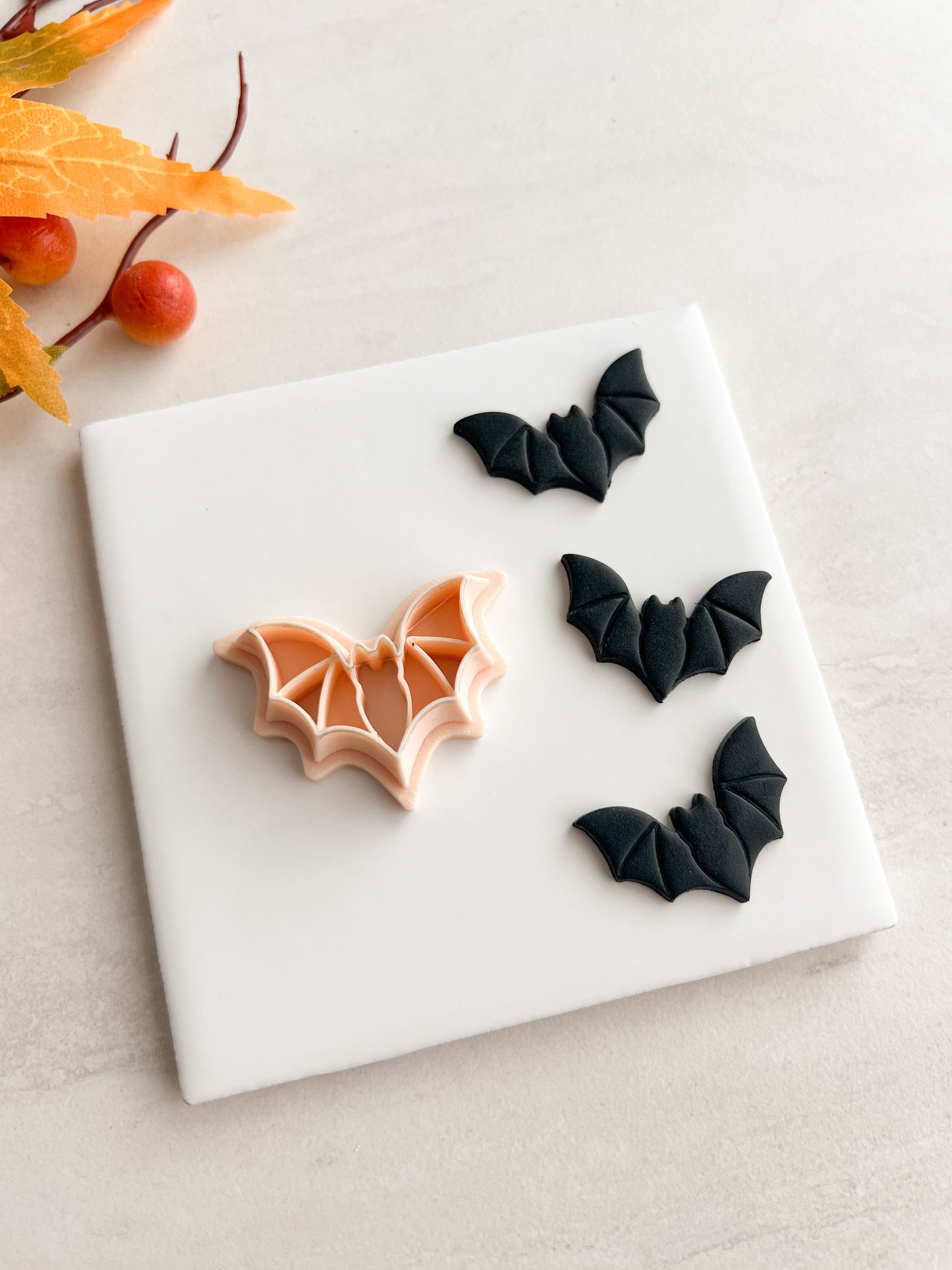 Bat No. 4 Clay Cutter | Bat No. 4 Polymer Clay Cutter for DIY Halloween Earrings Animal-Themed Jewelry and Handmade Cute Accessories
