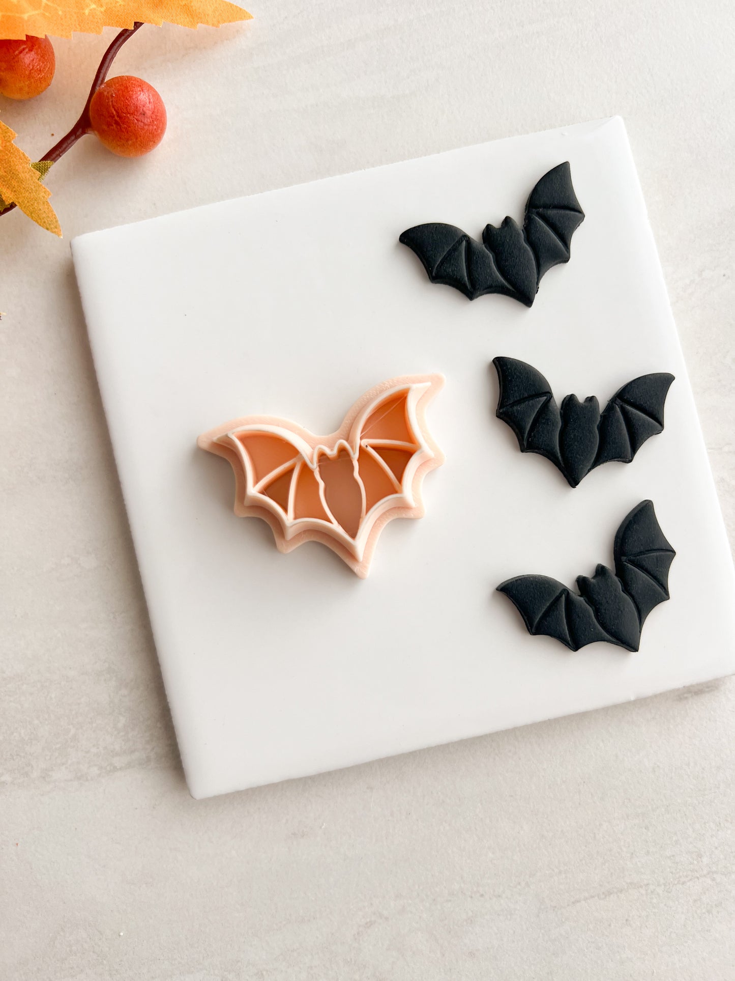 Bat No. 4 Clay Cutter | Bat No. 4 Polymer Clay Cutter for DIY Halloween Earrings Animal-Themed Jewelry and Handmade Cute Accessories