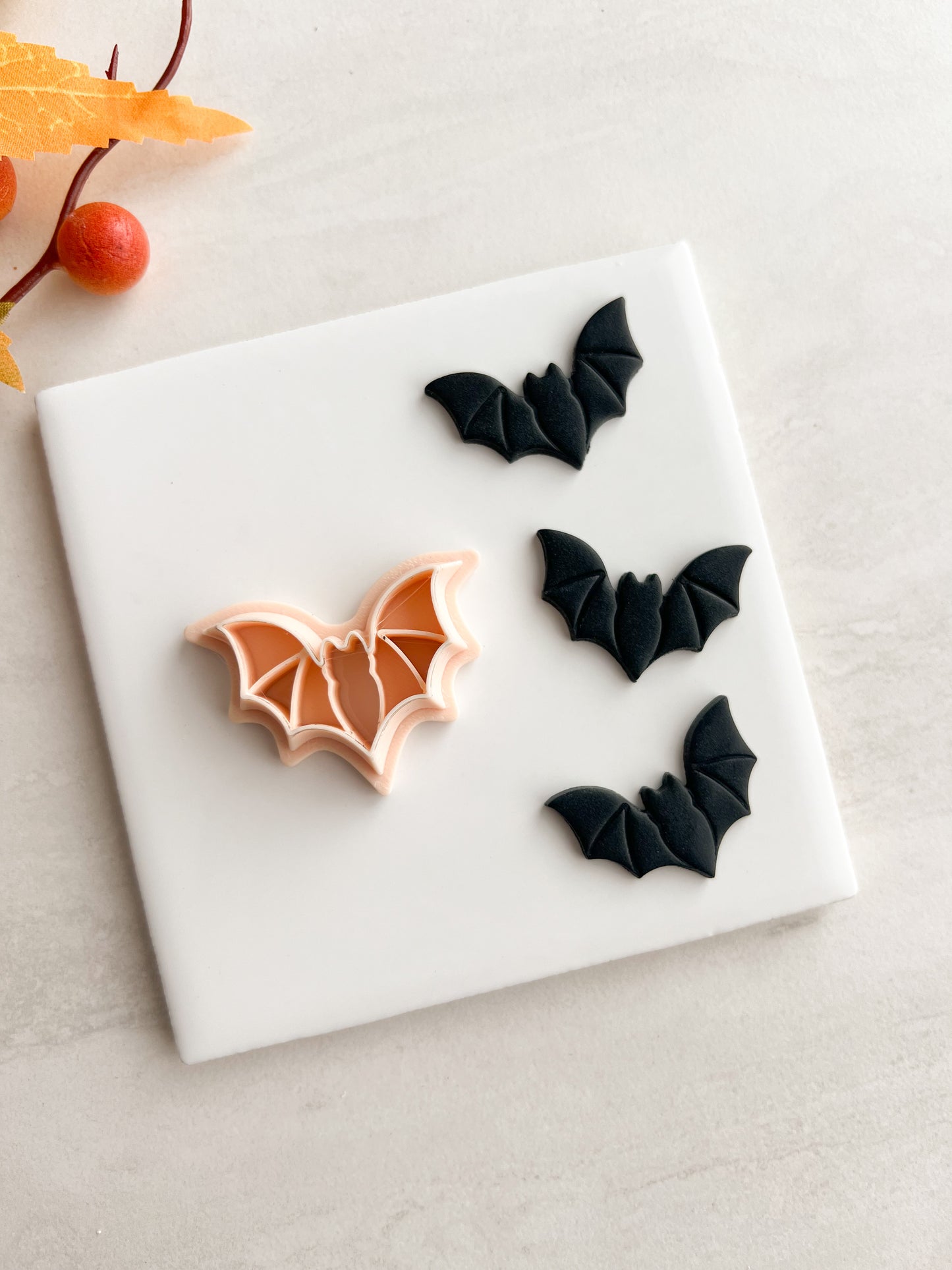 Bat No. 4 Clay Cutter | Bat No. 4 Polymer Clay Cutter for DIY Halloween Earrings Animal-Themed Jewelry and Handmade Cute Accessories