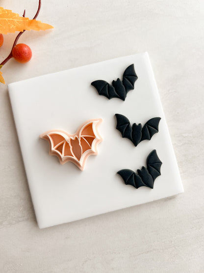 Bat No. 4 Clay Cutter | Bat No. 4 Polymer Clay Cutter for DIY Halloween Earrings Animal-Themed Jewelry and Handmade Cute Accessories