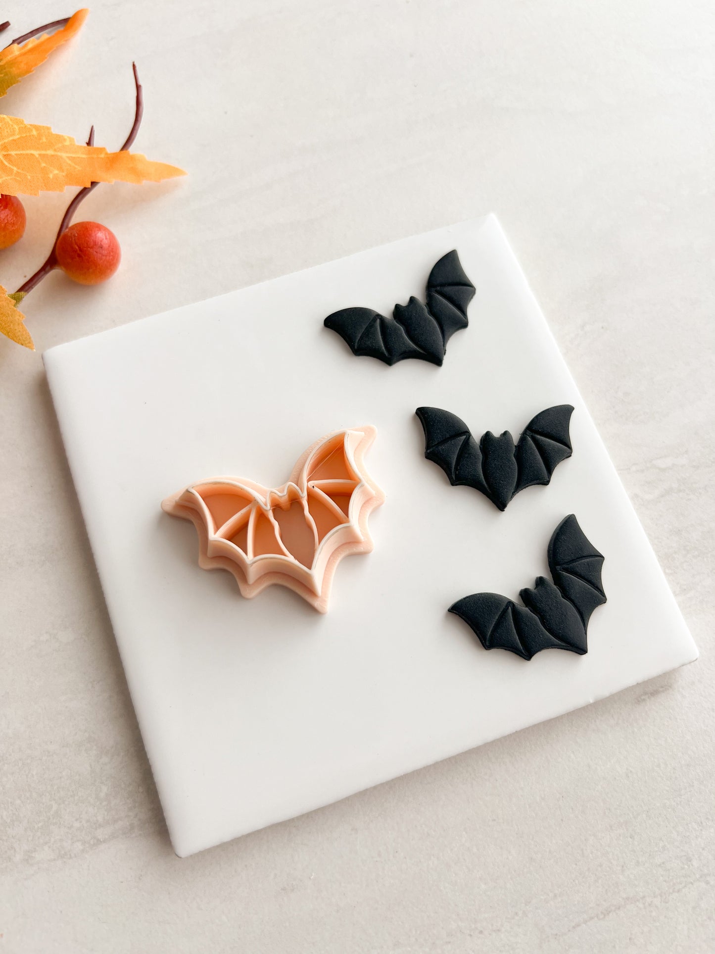 Bat No. 4 Clay Cutter | Bat No. 4 Polymer Clay Cutter for DIY Halloween Earrings Animal-Themed Jewelry and Handmade Cute Accessories