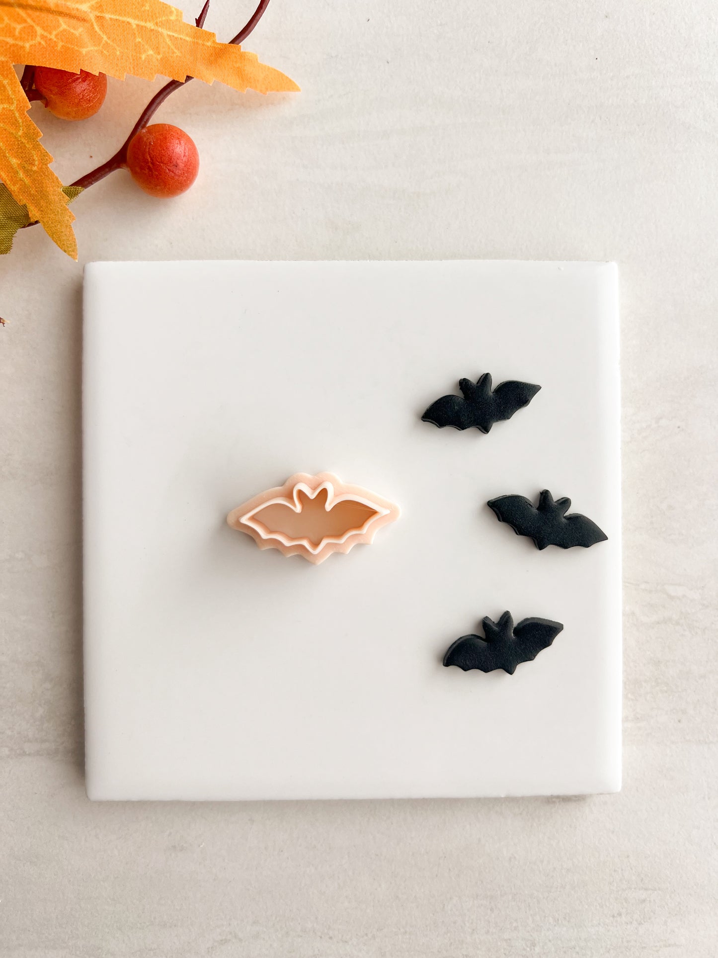 Bat No. 5 Clay Cutter | Bat No. 5 Polymer Clay Cutter for DIY Halloween Earrings Spooky-Themed Jewelry and Handmade Cute Accessories