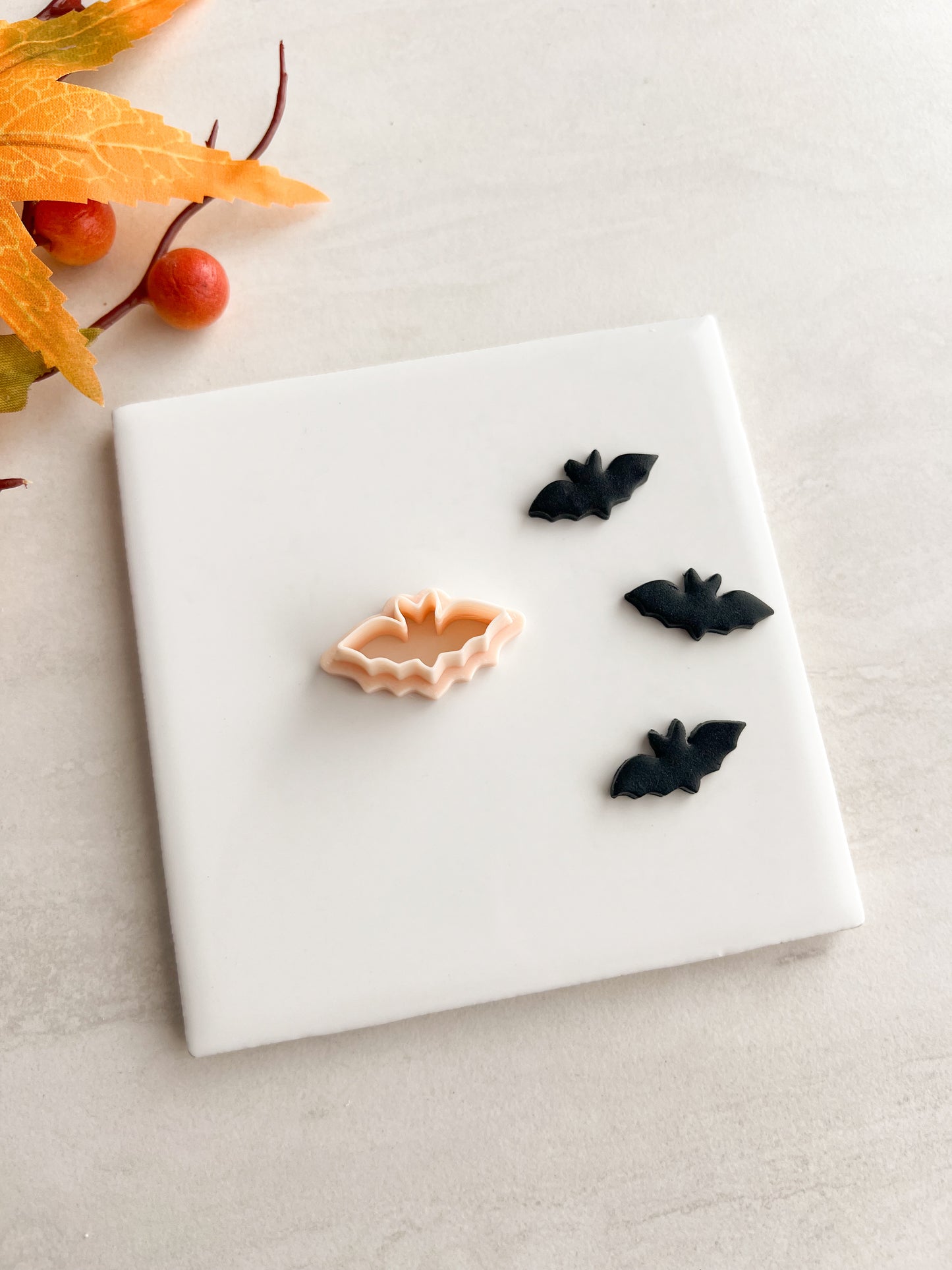 Bat No. 5 Clay Cutter | Bat No. 5 Polymer Clay Cutter for DIY Halloween Earrings Spooky-Themed Jewelry and Handmade Cute Accessories