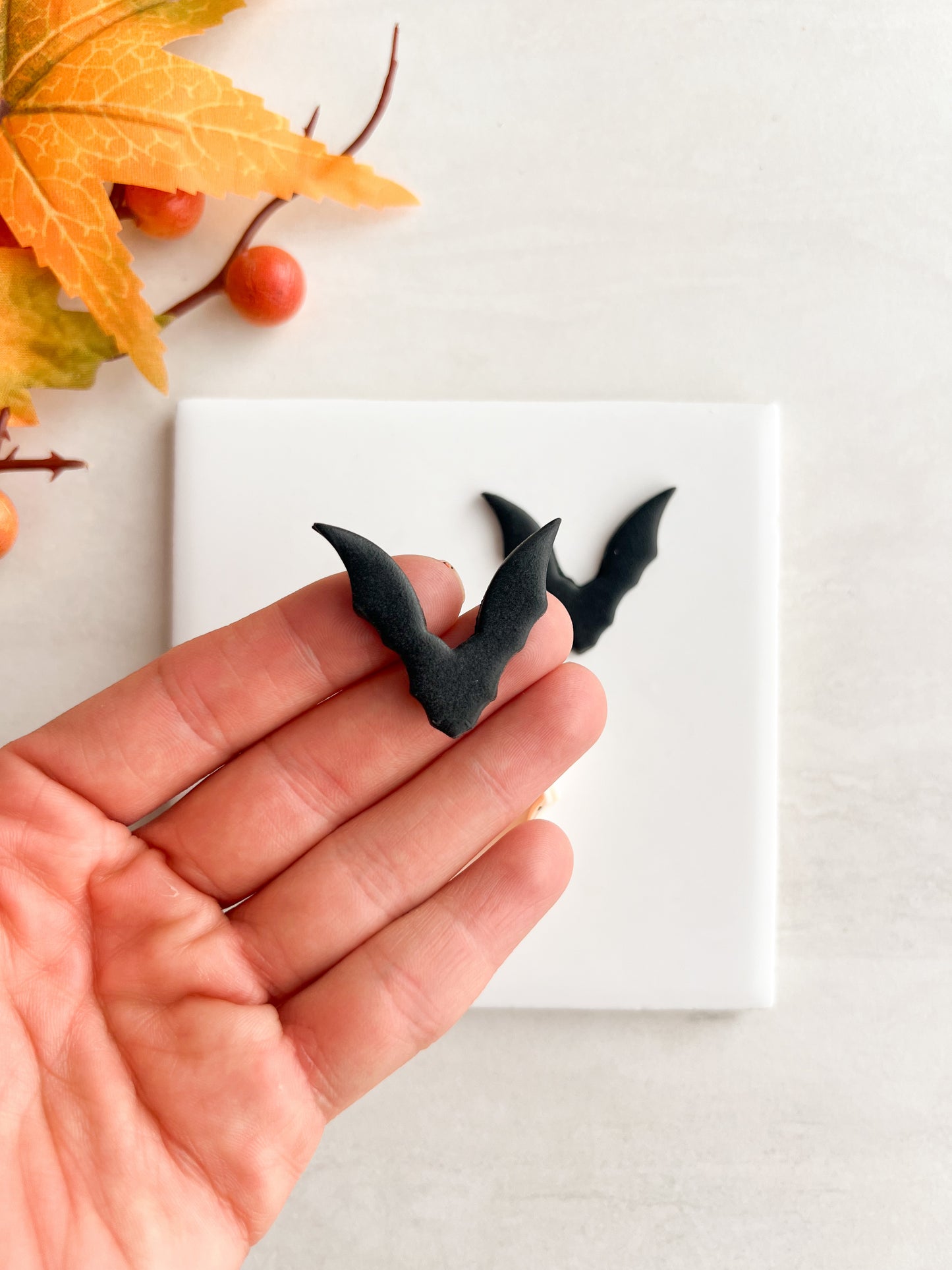 Bat No. 6 Clay Cutter | Bat No. 6 Polymer Clay Cutter for DIY Halloween Earrings Bat-Themed Jewelry and Handmade Spooky Accessories