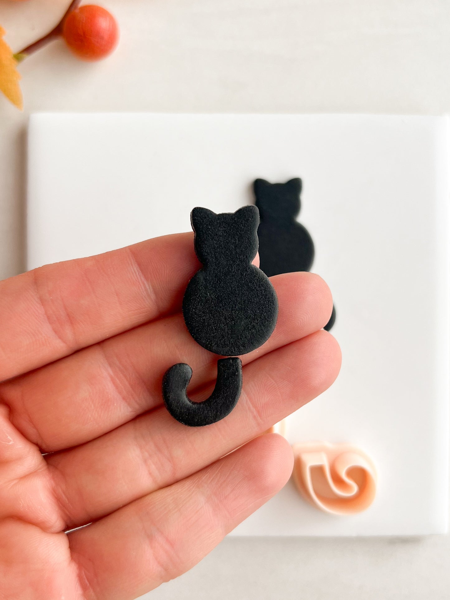 Cat and Tail Clay Cutter | Cat and Tail Polymer Clay Cutter for DIY Animal Earrings Handmade Jewelry and Feline-Inspired Accessories