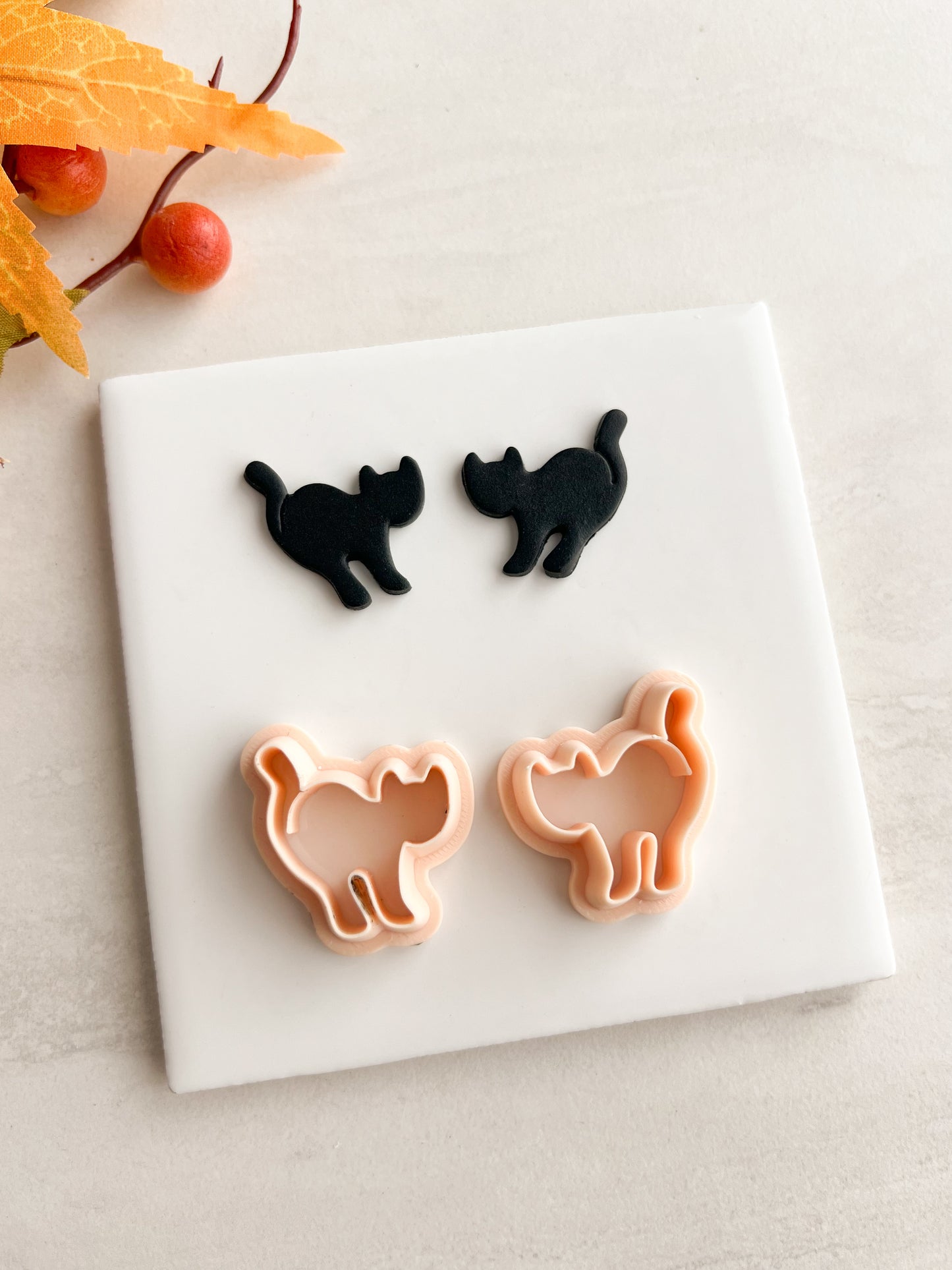 Cat No. 5 Clay Cutter | Cat No. 5 Polymer Clay Cutter for DIY Pet Earrings Animal-Themed Jewelry and Handmade Cute Accessories