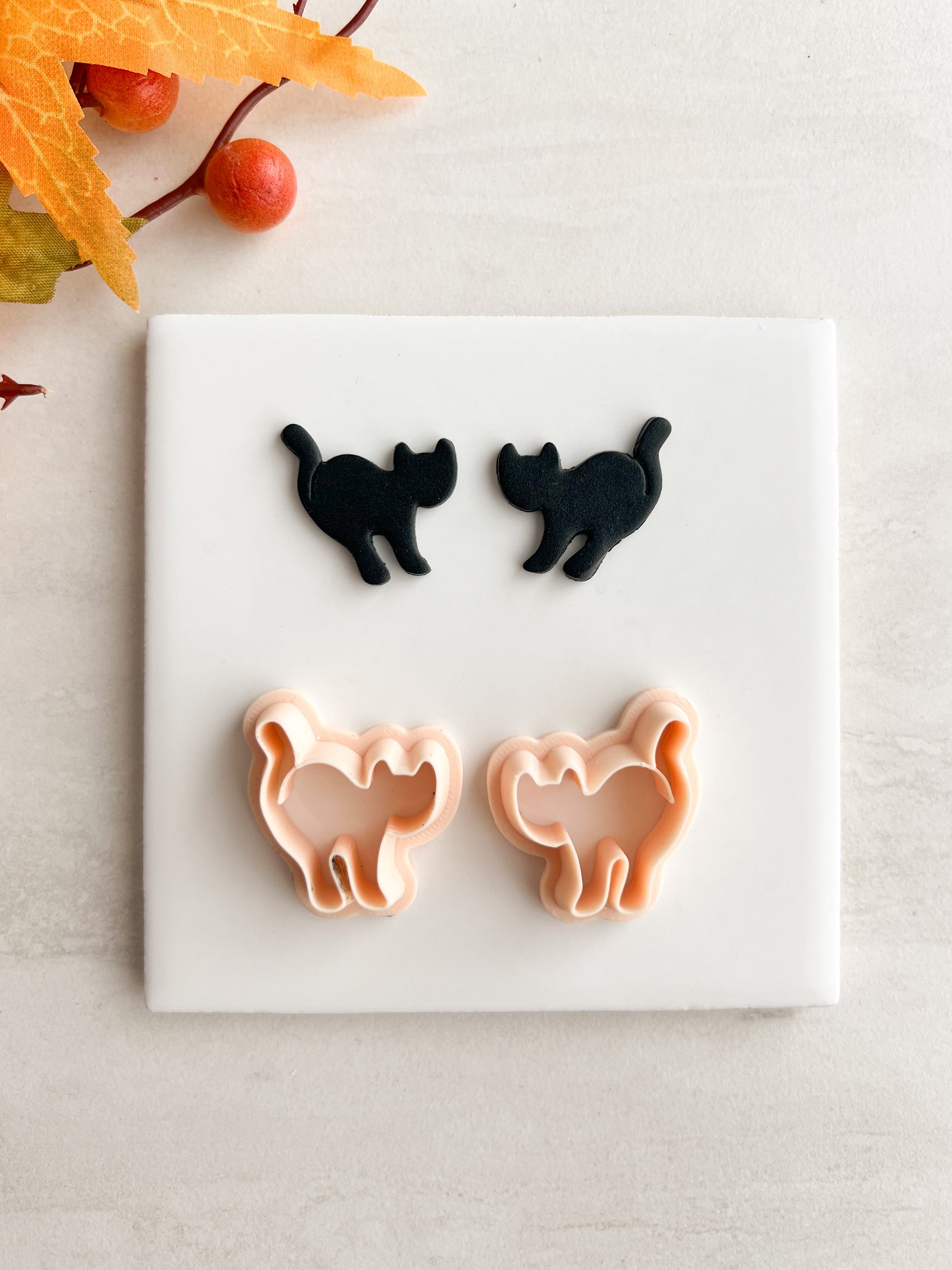Cat No. 5 Clay Cutter | Cat No. 5 Polymer Clay Cutter for DIY Pet Earrings Animal-Themed Jewelry and Handmade Cute Accessories