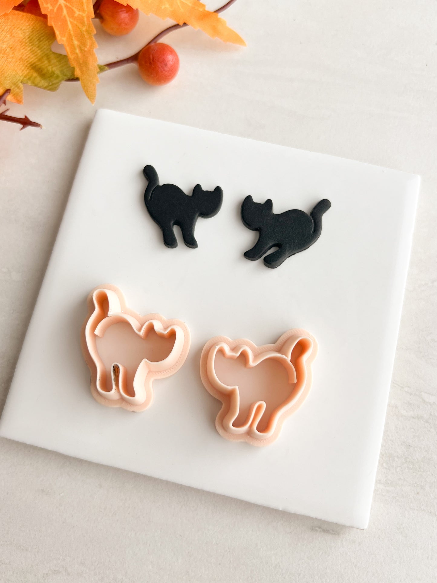 Cat No. 5 Clay Cutter | Cat No. 5 Polymer Clay Cutter for DIY Pet Earrings Animal-Themed Jewelry and Handmade Cute Accessories