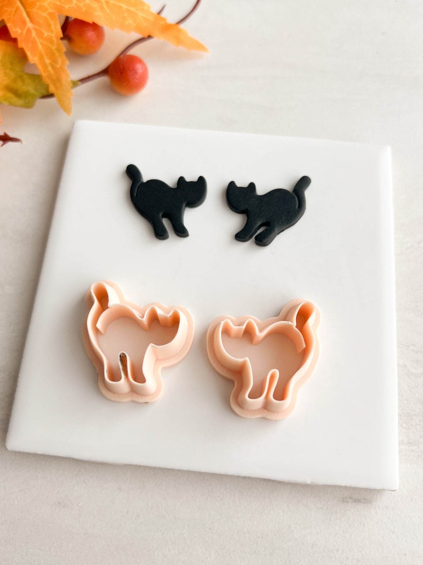 Cat No. 5 Clay Cutter | Cat No. 5 Polymer Clay Cutter for DIY Pet Earrings Animal-Themed Jewelry and Handmade Cute Accessories