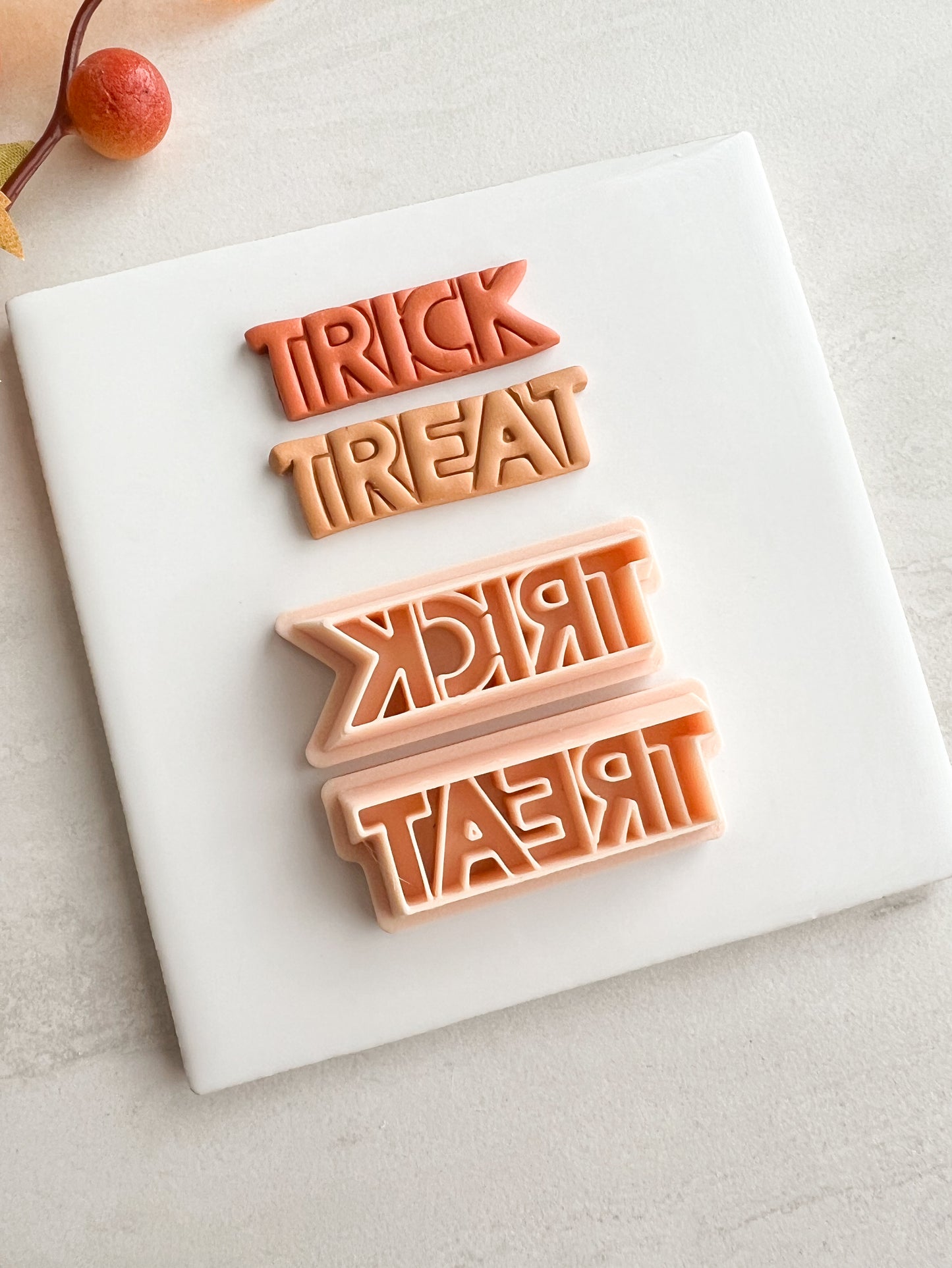 Trick or Treat Clay Cutter | Trick or Treat Polymer Clay Cutter for DIY Halloween Earrings Cute Jewelry and Handmade Spooky Accessories
