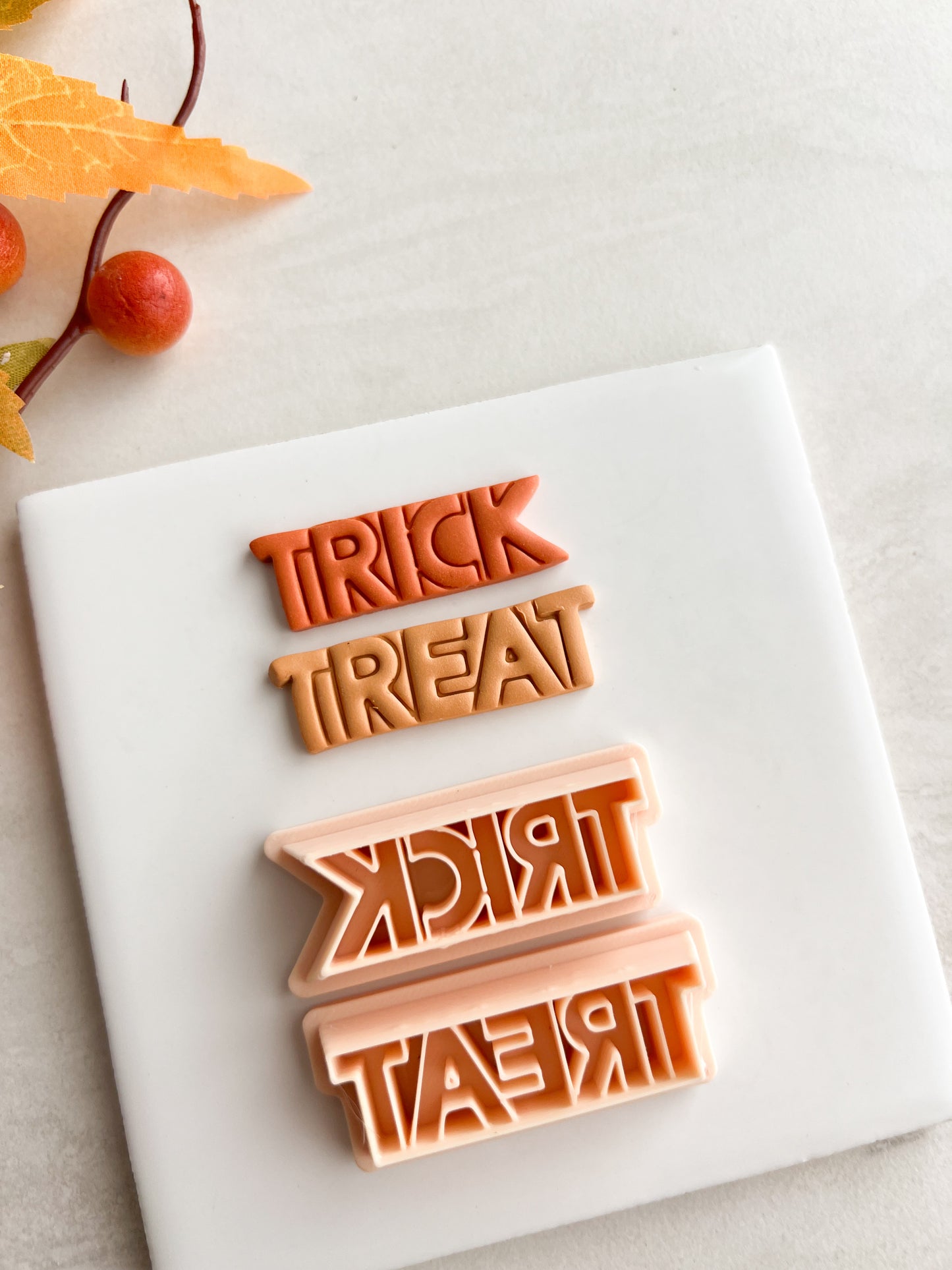 Trick or Treat Clay Cutter | Trick or Treat Polymer Clay Cutter for DIY Halloween Earrings Cute Jewelry and Handmade Spooky Accessories