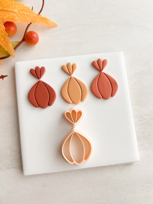 Scalloped Floral Shape No. 1 Clay Cutter | Scalloped Floral Shape No. 1 Polymer Clay Cutter for DIY Floral Earrings Elegant Jewelry and Handmade Botanical Accessories