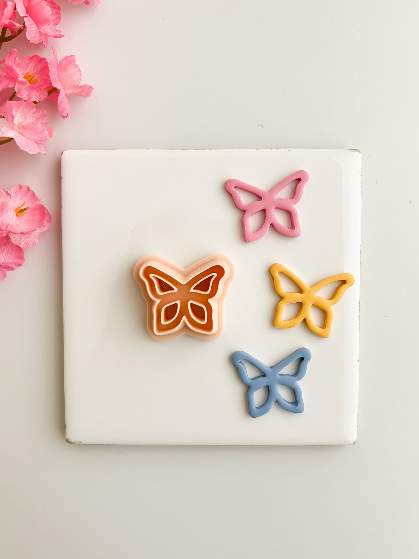 Butterfly Cutout No. 1 Clay Cutter | Butterfly Cutout No. 1 Polymer Clay Cutter for DIY Nature Earrings Butterfly-Themed Jewelry and Handmade Elegant Accessories