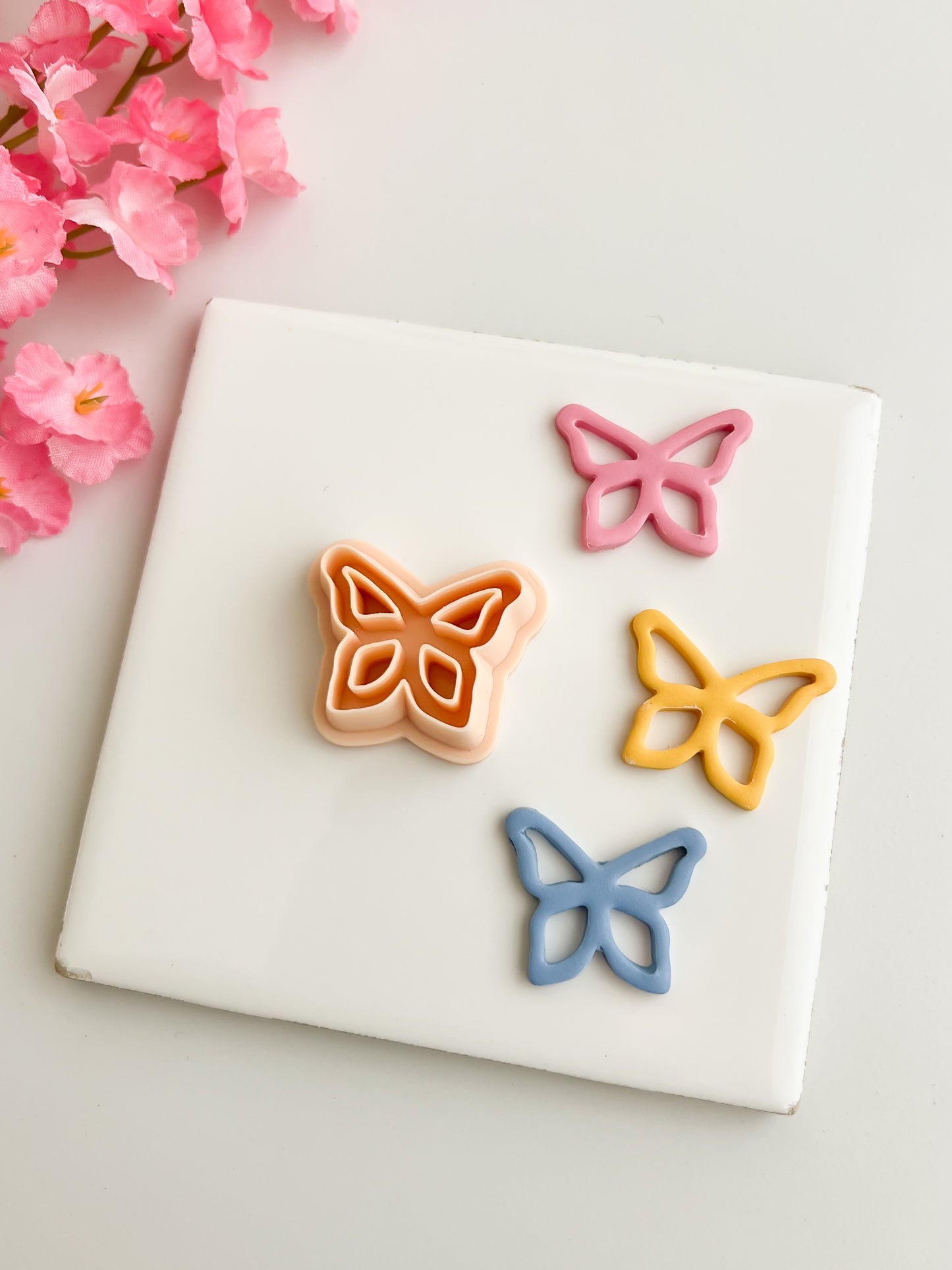 Butterfly Cutout No. 1 Clay Cutter | Butterfly Cutout No. 1 Polymer Clay Cutter for DIY Nature Earrings Butterfly-Themed Jewelry and Handmade Elegant Accessories
