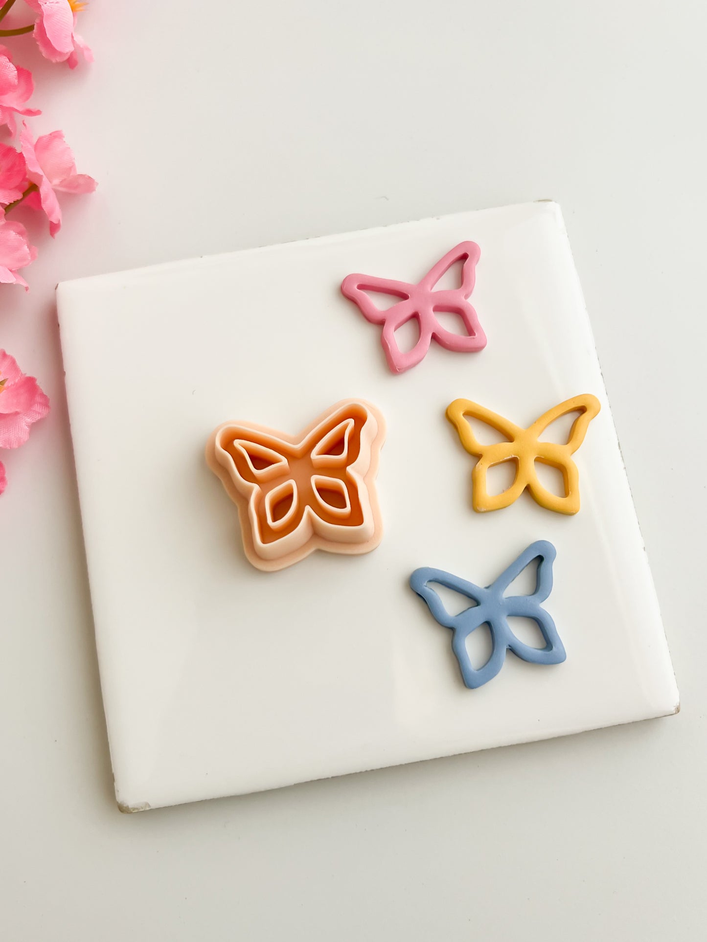 Butterfly Cutout No. 1 Clay Cutter | Butterfly Cutout No. 1 Polymer Clay Cutter for DIY Nature Earrings Butterfly-Themed Jewelry and Handmade Elegant Accessories