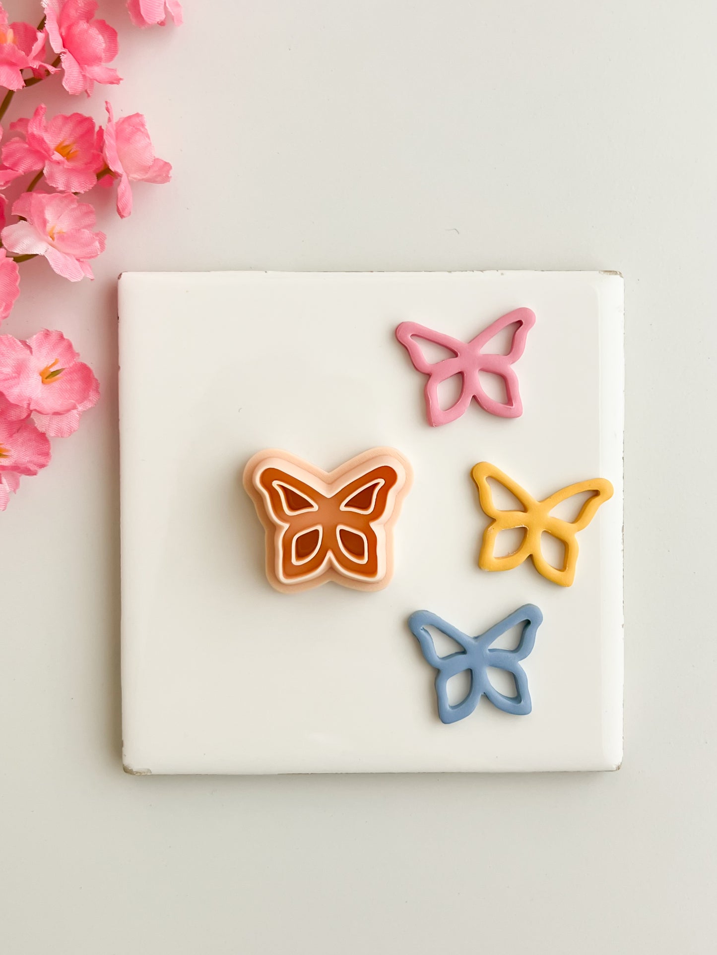 Butterfly Cutout No. 1 Clay Cutter | Butterfly Cutout No. 1 Polymer Clay Cutter for DIY Nature Earrings Butterfly-Themed Jewelry and Handmade Elegant Accessories