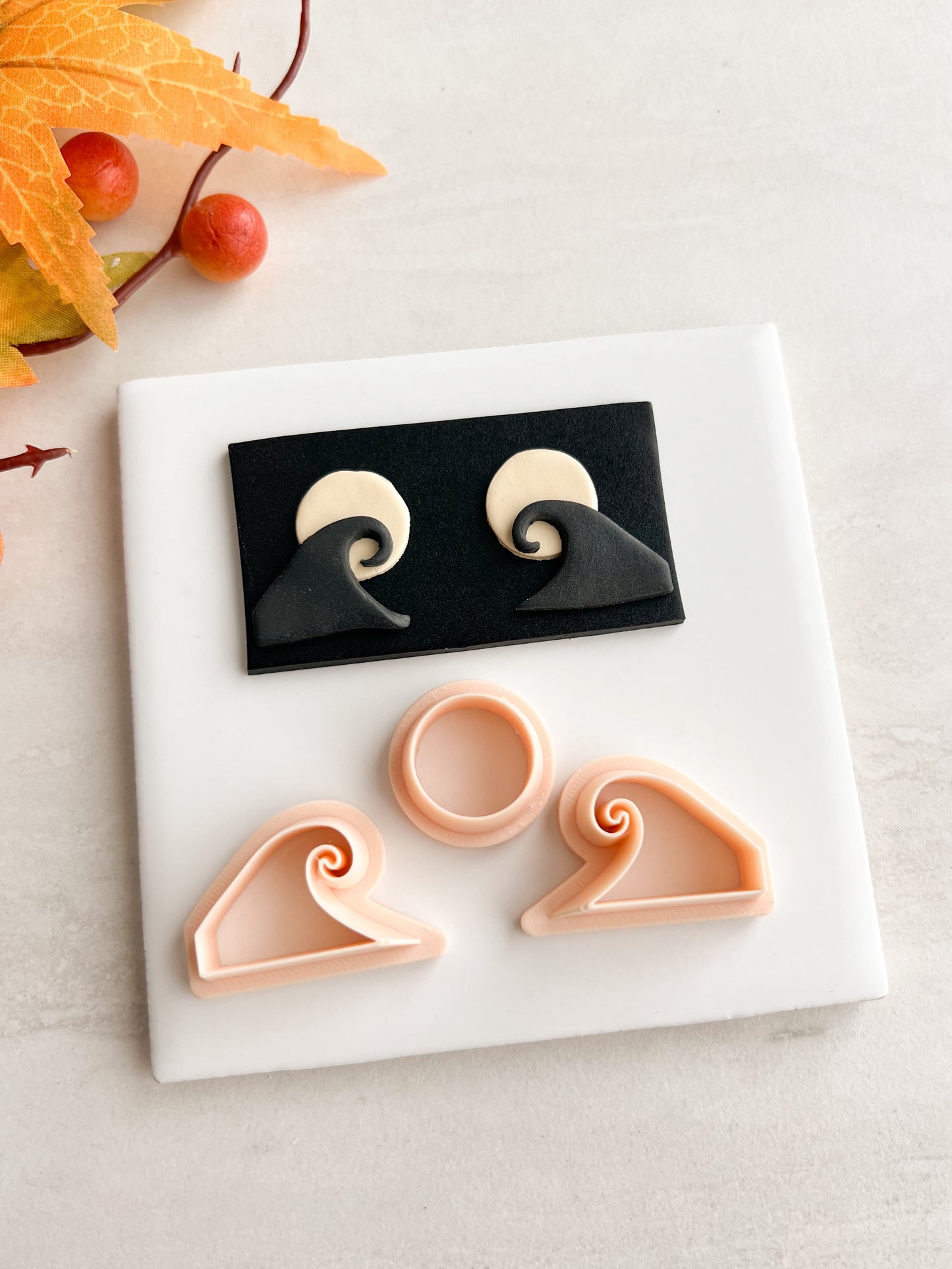 Nightmare Before Christmas Hill Clay Cutter | Nightmare Before Christmas Hill Polymer Clay Cutter for DIY Spooky Earrings Gothic Jewelry and Handmade Accessories