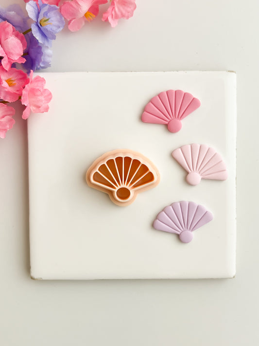 Hand Fan Clay Cutter | Hand Fan Polymer Clay Cutter for DIY Elegant Earrings Vintage-Themed Jewelry and Handmade Chic Accessories