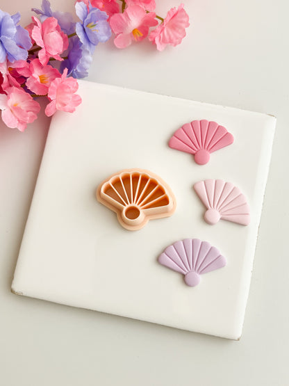 Hand Fan Clay Cutter | Hand Fan Polymer Clay Cutter for DIY Elegant Earrings Vintage-Themed Jewelry and Handmade Chic Accessories