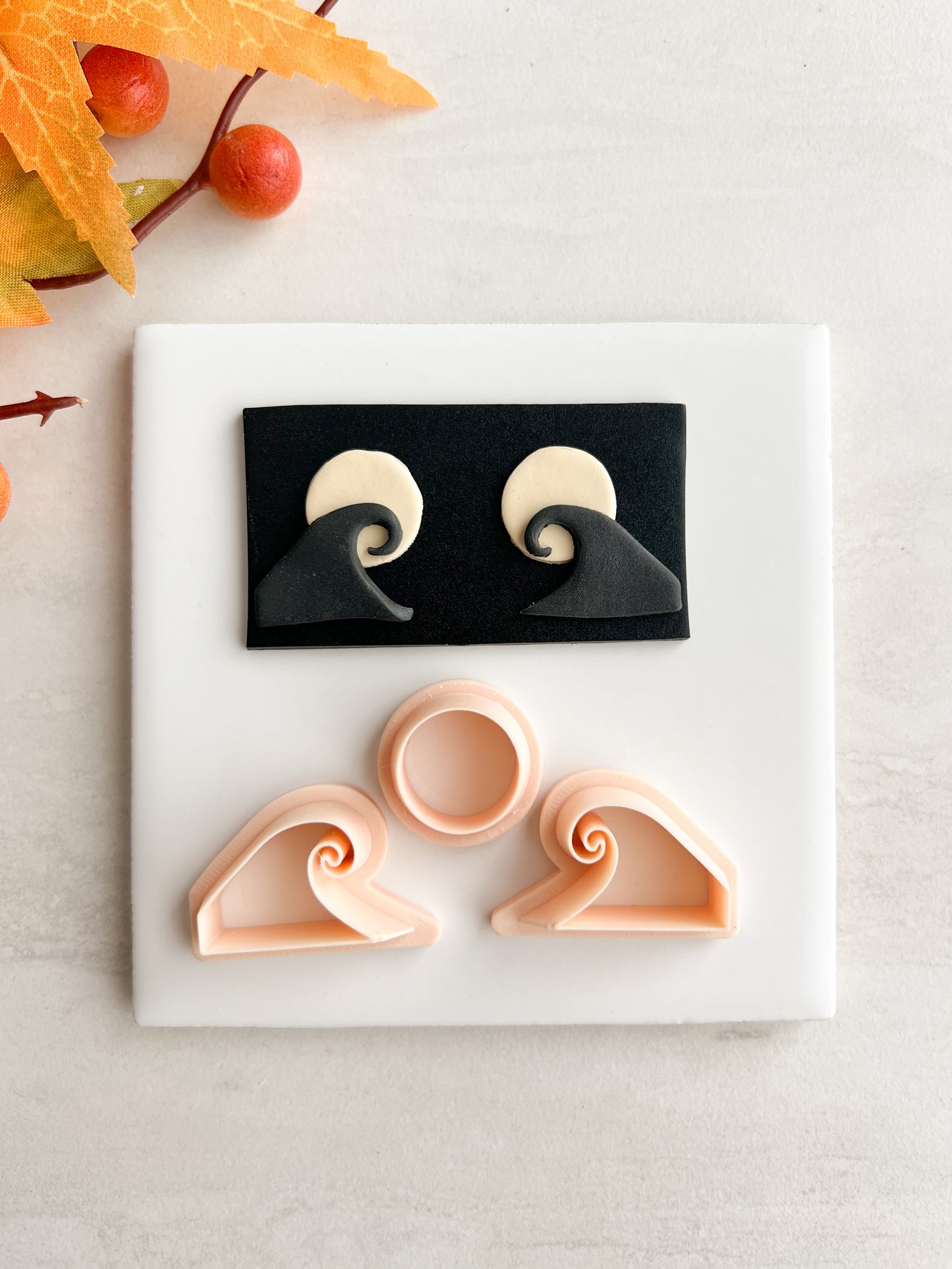 Nightmare Before Christmas Hill Clay Cutter | Nightmare Before Christmas Hill Polymer Clay Cutter for DIY Spooky Earrings Gothic Jewelry and Handmade Accessories