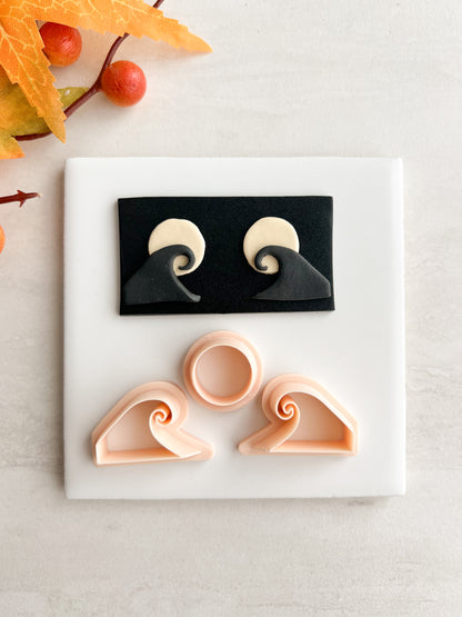 Nightmare Before Christmas Hill Clay Cutter | Nightmare Before Christmas Hill Polymer Clay Cutter for DIY Spooky Earrings Gothic Jewelry and Handmade Accessories