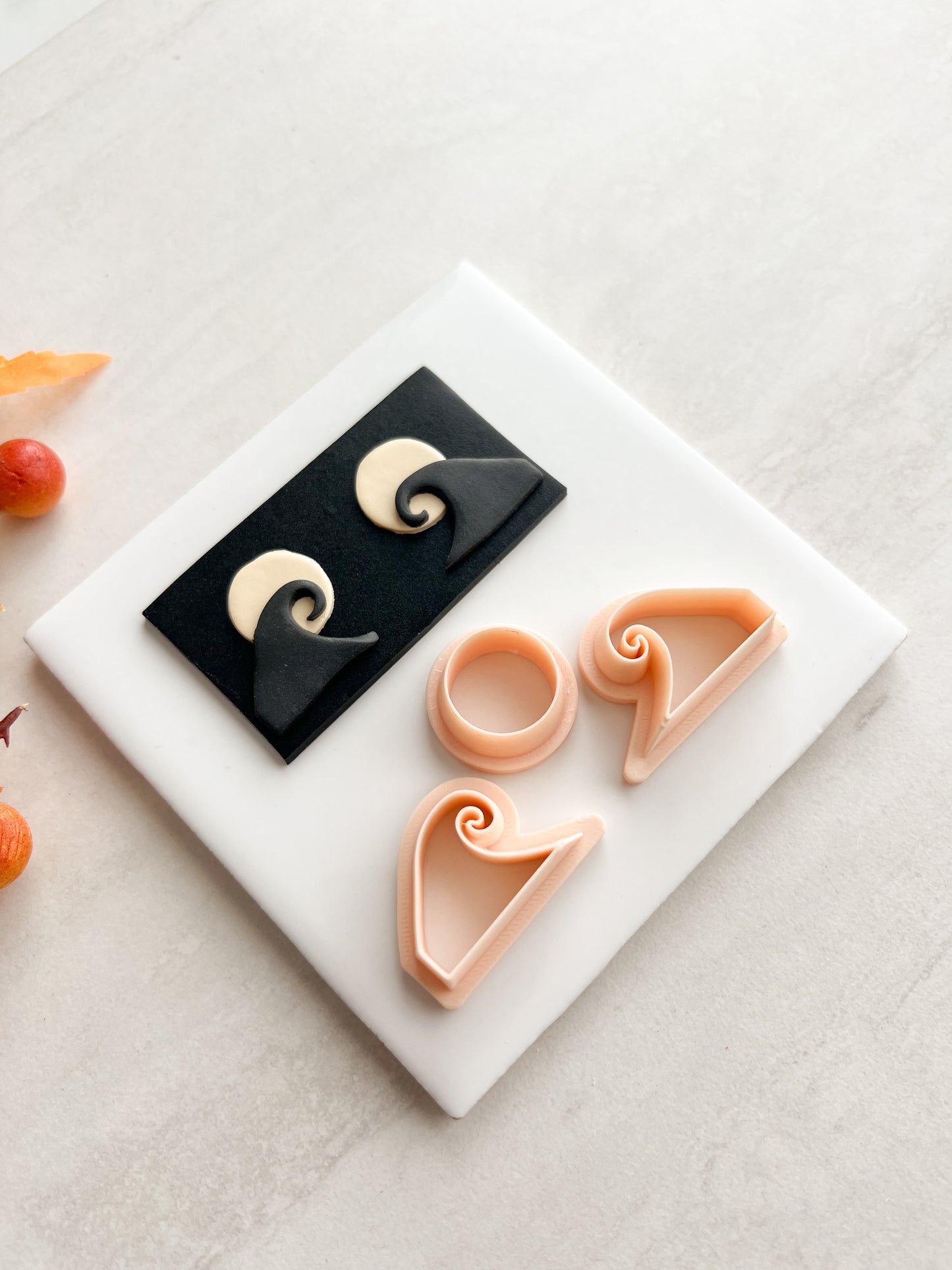 Nightmare Before Christmas Hill Clay Cutter | Nightmare Before Christmas Hill Polymer Clay Cutter for DIY Spooky Earrings Gothic Jewelry and Handmade Accessories