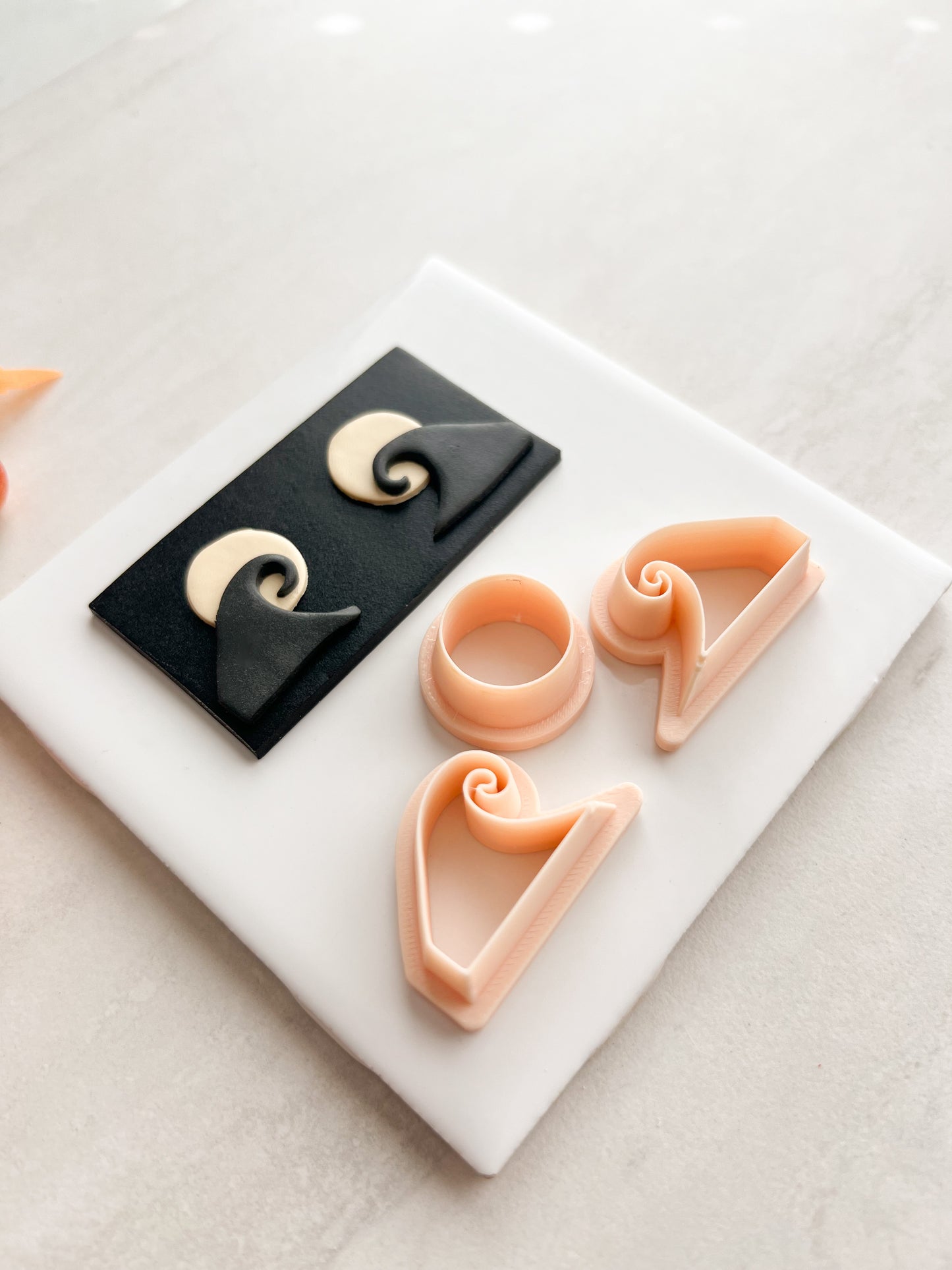 Nightmare Before Christmas Hill Clay Cutter | Nightmare Before Christmas Hill Polymer Clay Cutter for DIY Spooky Earrings Gothic Jewelry and Handmade Accessories