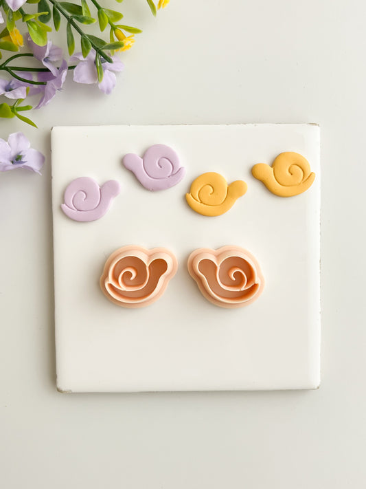 Snail No. 2 Clay Cutter | Snail No. 2 Polymer Clay Cutter for DIY Nature Earrings Cottagecore Jewelry and Handmade Cute Accessories