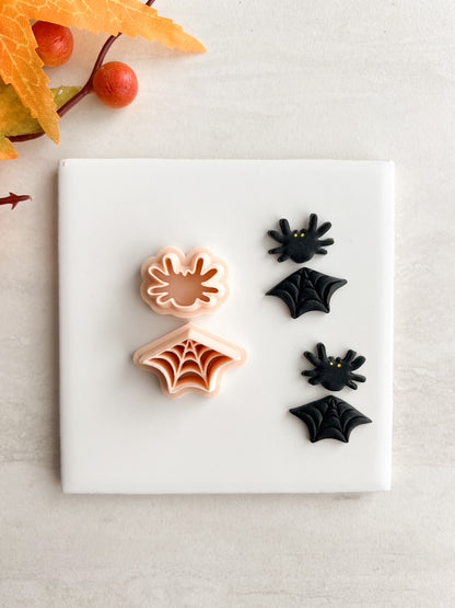Spiderweb Dangle Clay Cutter | Spiderweb Dangle Polymer Clay Cutter for DIY Halloween Earrings Gothic Jewelry and Handmade Spooky Accessories