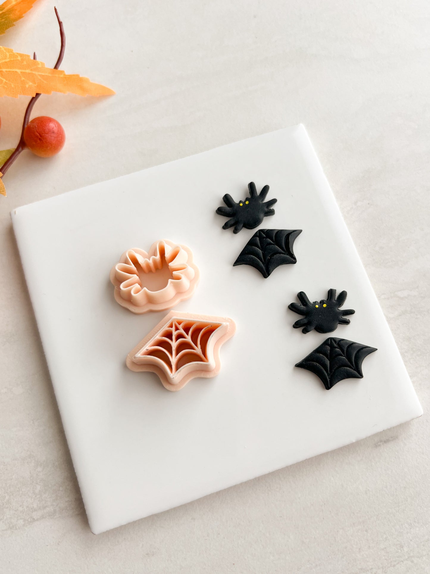 Spiderweb Dangle Clay Cutter | Spiderweb Dangle Polymer Clay Cutter for DIY Halloween Earrings Gothic Jewelry and Handmade Spooky Accessories