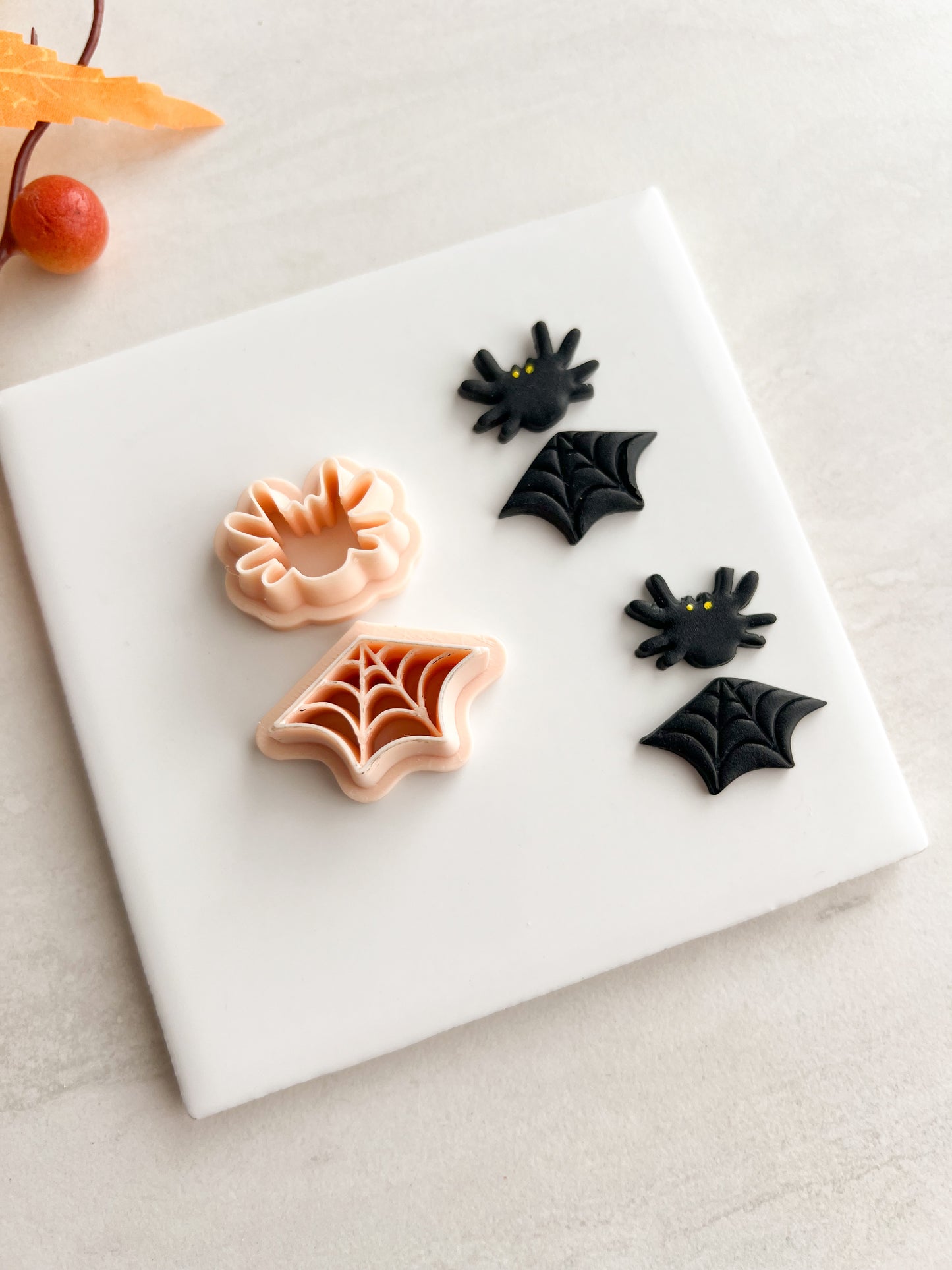Spiderweb Dangle Clay Cutter | Spiderweb Dangle Polymer Clay Cutter for DIY Halloween Earrings Gothic Jewelry and Handmade Spooky Accessories