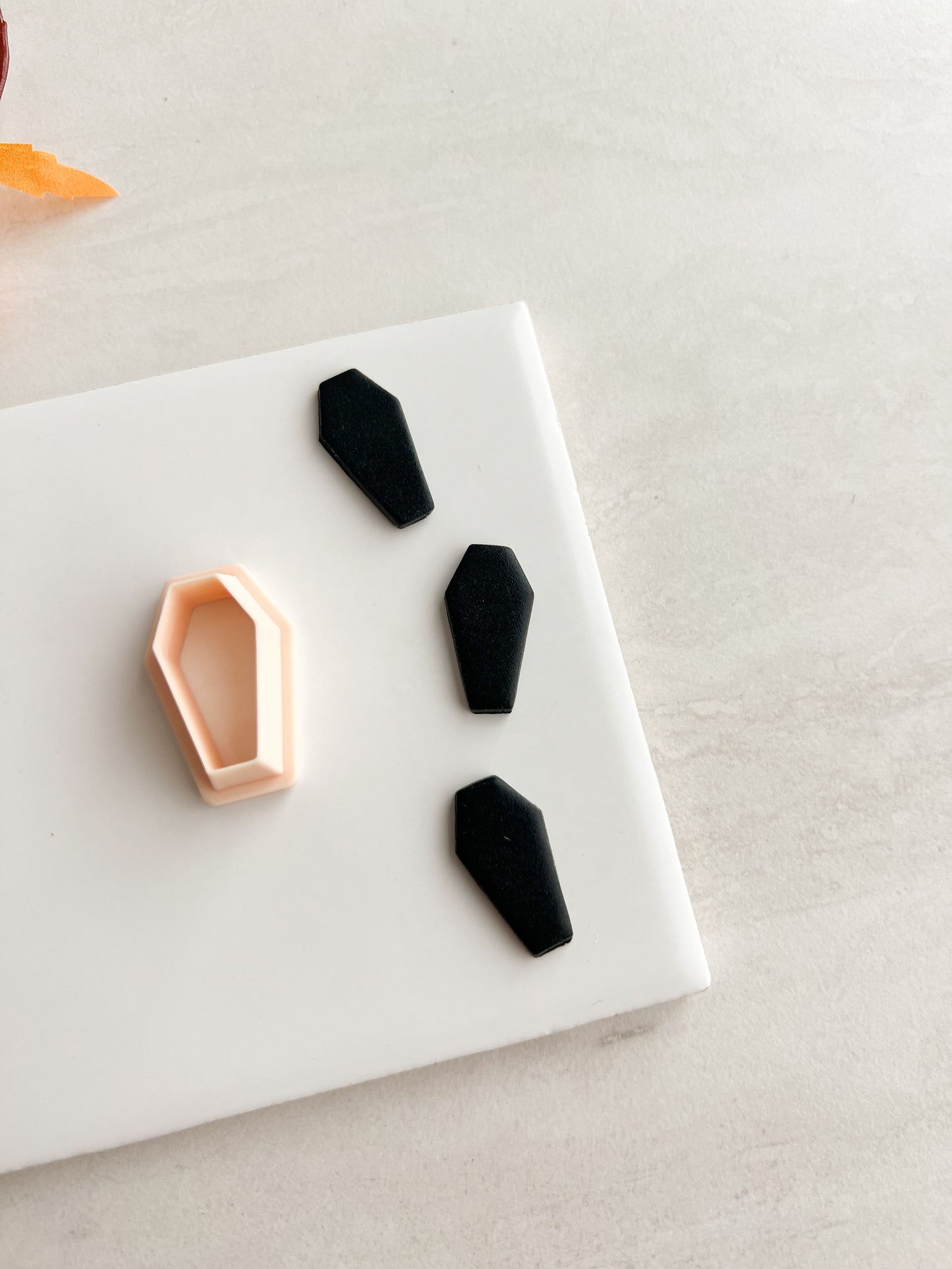 Coffin No. 3 Clay Cutter | Coffin No. 3 Polymer Clay Cutter for DIY Halloween Earrings Spooky-Themed Jewelry and Handmade Haunted Accessories