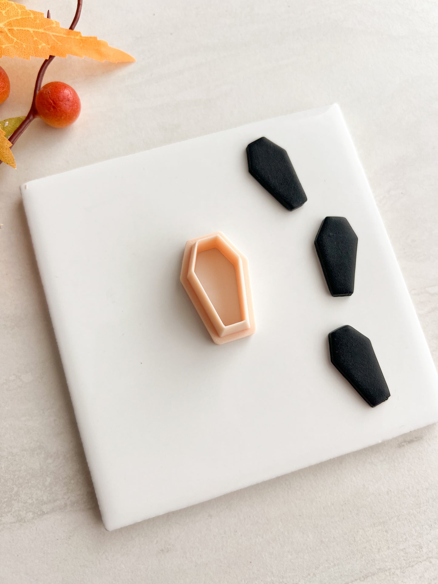 Coffin No. 3 Clay Cutter | Coffin No. 3 Polymer Clay Cutter for DIY Halloween Earrings Spooky-Themed Jewelry and Handmade Haunted Accessories
