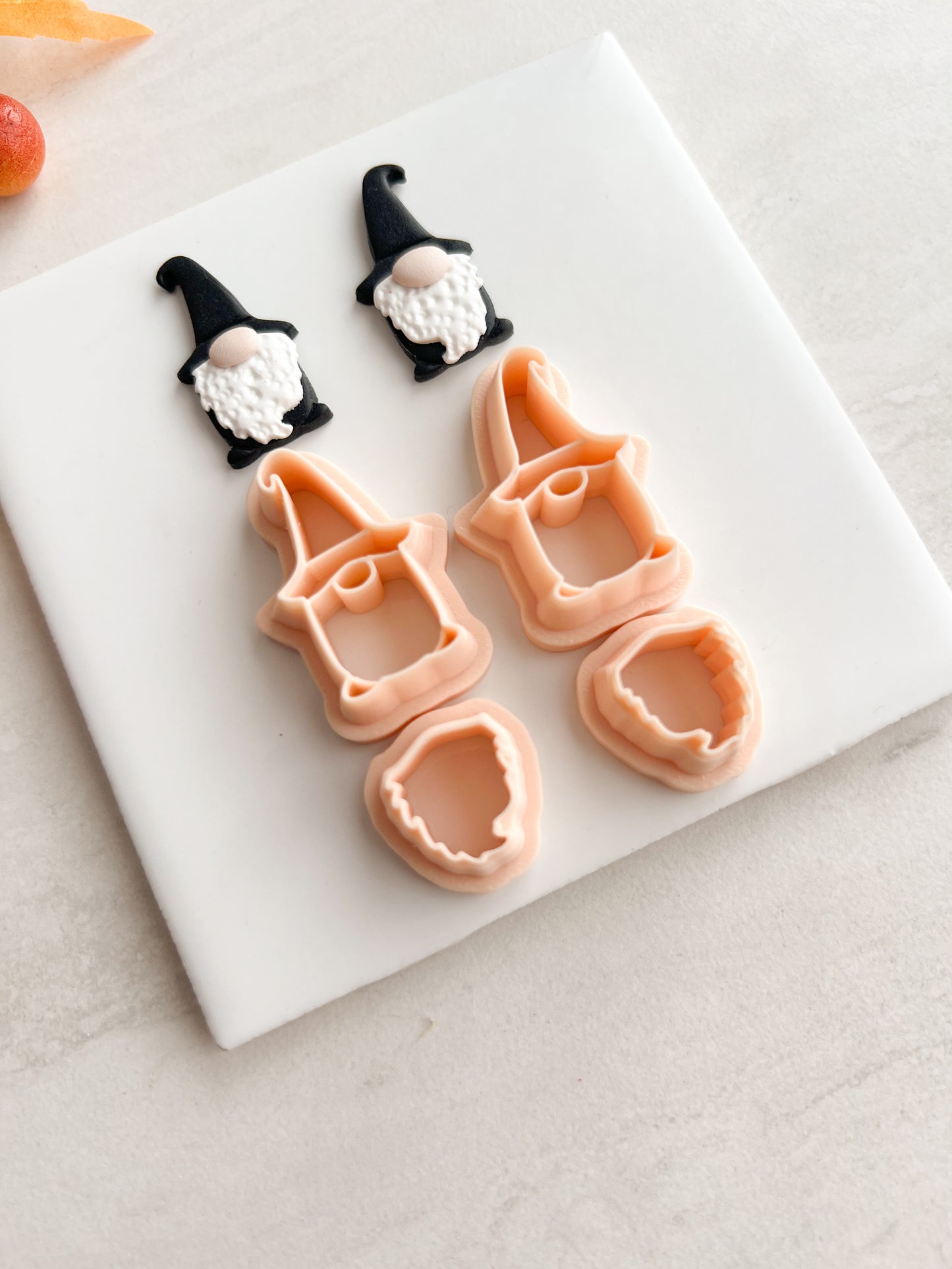 Gnome No. 5 Clay Cutter | Gnome No. 5 Polymer Clay Cutter for DIY Christmas Earrings Cute Winter Jewelry and Handmade Holiday Accessories