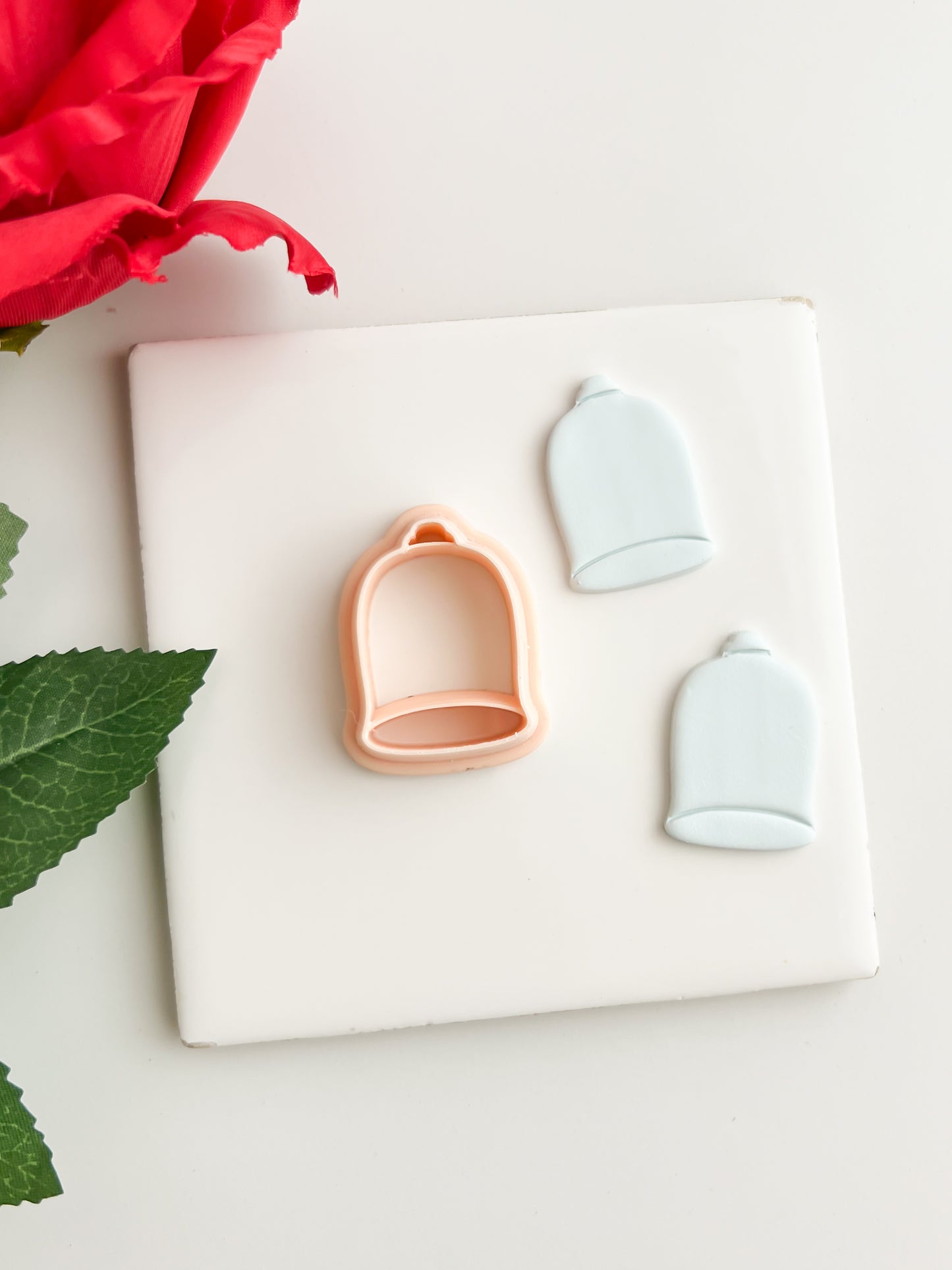Enchanted Rose Case Clay Cutter | Enchanted Rose Case Polymer Clay Cutter for DIY Fairytale Earrings Fantasy-Themed Jewelry and Handmade Elegant Accessories