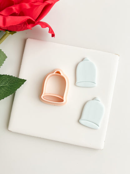 Enchanted Rose Case Clay Cutter | Enchanted Rose Case Polymer Clay Cutter for DIY Fairytale Earrings Fantasy-Themed Jewelry and Handmade Elegant Accessories