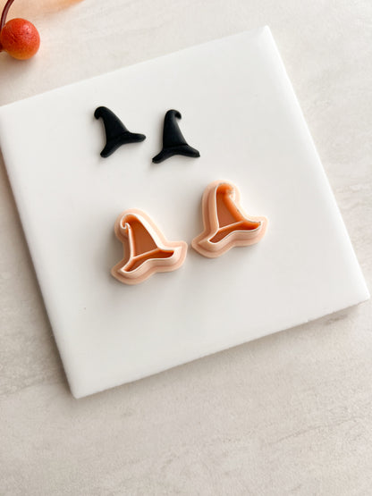Wizard Hat No. 3 Stud Clay Cutter | Wizard Hat No. 3 Stud Polymer Clay Cutter for DIY Magical Earrings Fantasy-Themed Jewelry and Handmade Cute Accessories
