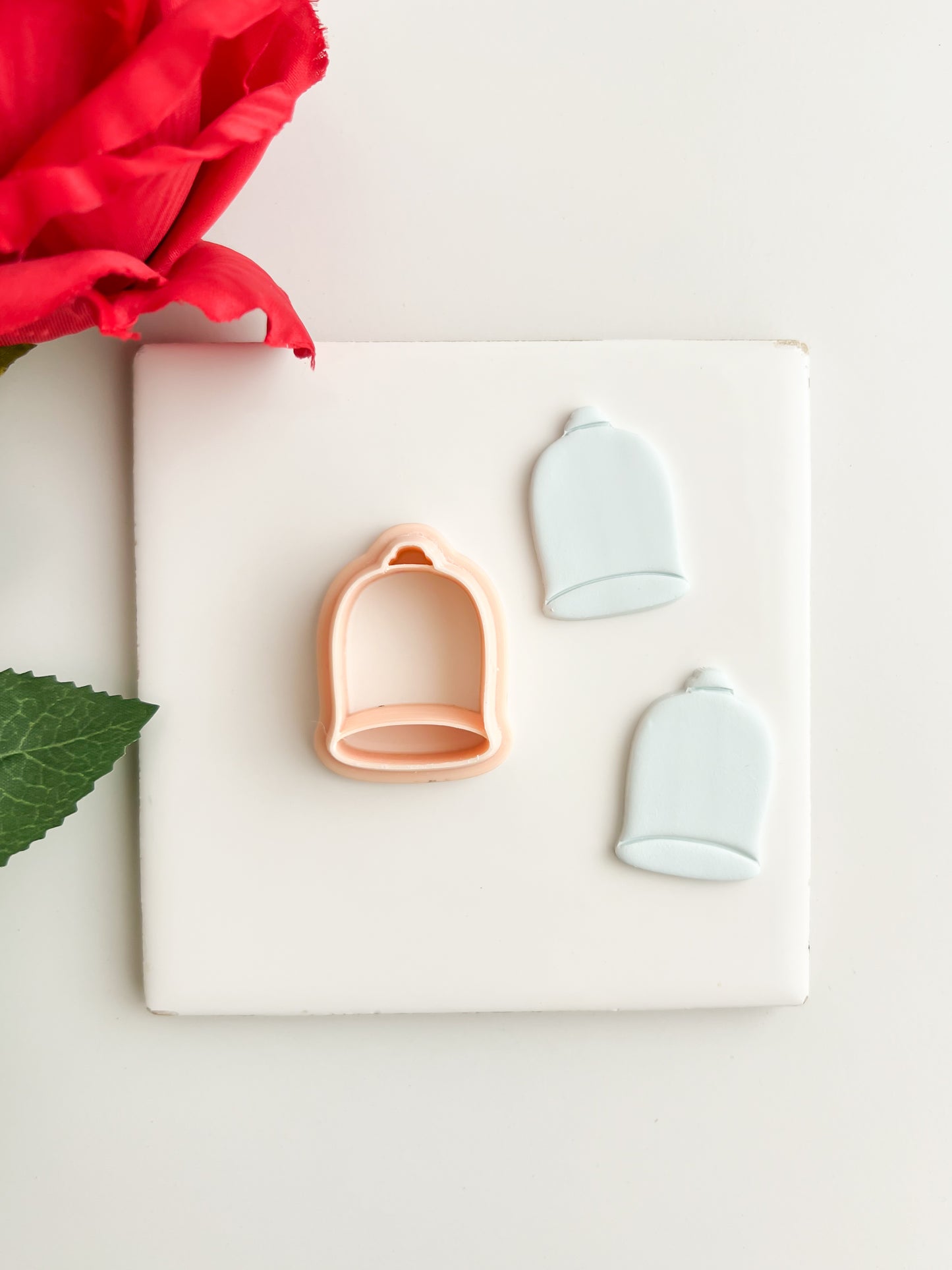 Enchanted Rose Case Clay Cutter | Enchanted Rose Case Polymer Clay Cutter for DIY Fairytale Earrings Fantasy-Themed Jewelry and Handmade Elegant Accessories