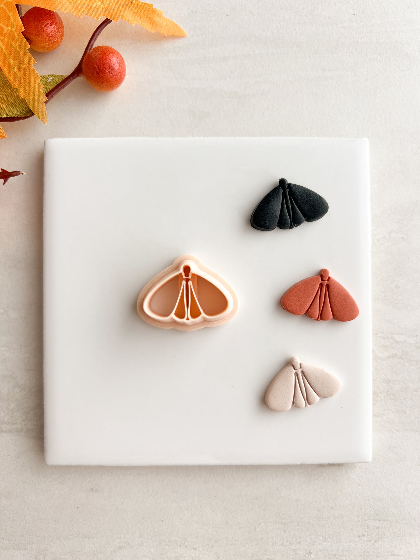 Moth No. 1 Clay Cutter | Moth No. 1 Polymer Clay Cutter for DIY Nature Earrings Nocturnal Jewelry and Handmade Butterfly-Themed Accessories