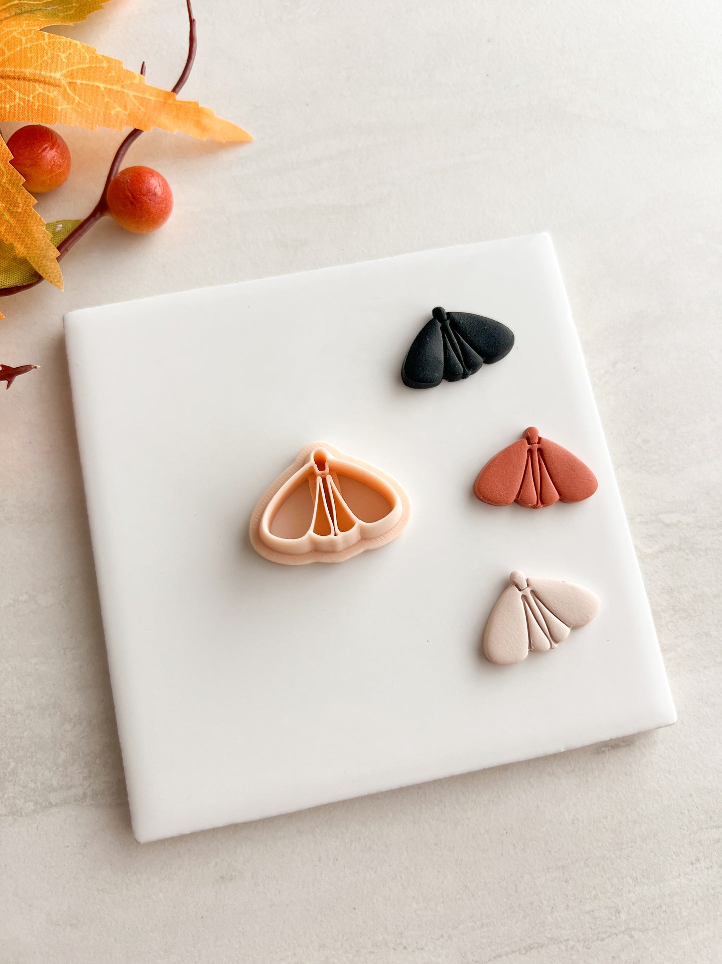 Moth No. 1 Clay Cutter | Moth No. 1 Polymer Clay Cutter for DIY Nature Earrings Nocturnal Jewelry and Handmade Butterfly-Themed Accessories