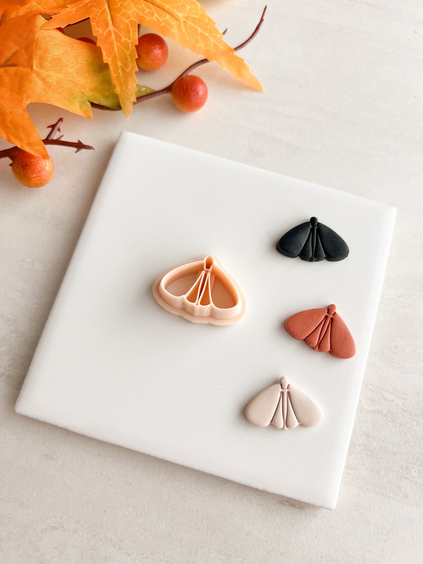 Moth No. 1 Clay Cutter | Moth No. 1 Polymer Clay Cutter for DIY Nature Earrings Nocturnal Jewelry and Handmade Butterfly-Themed Accessories