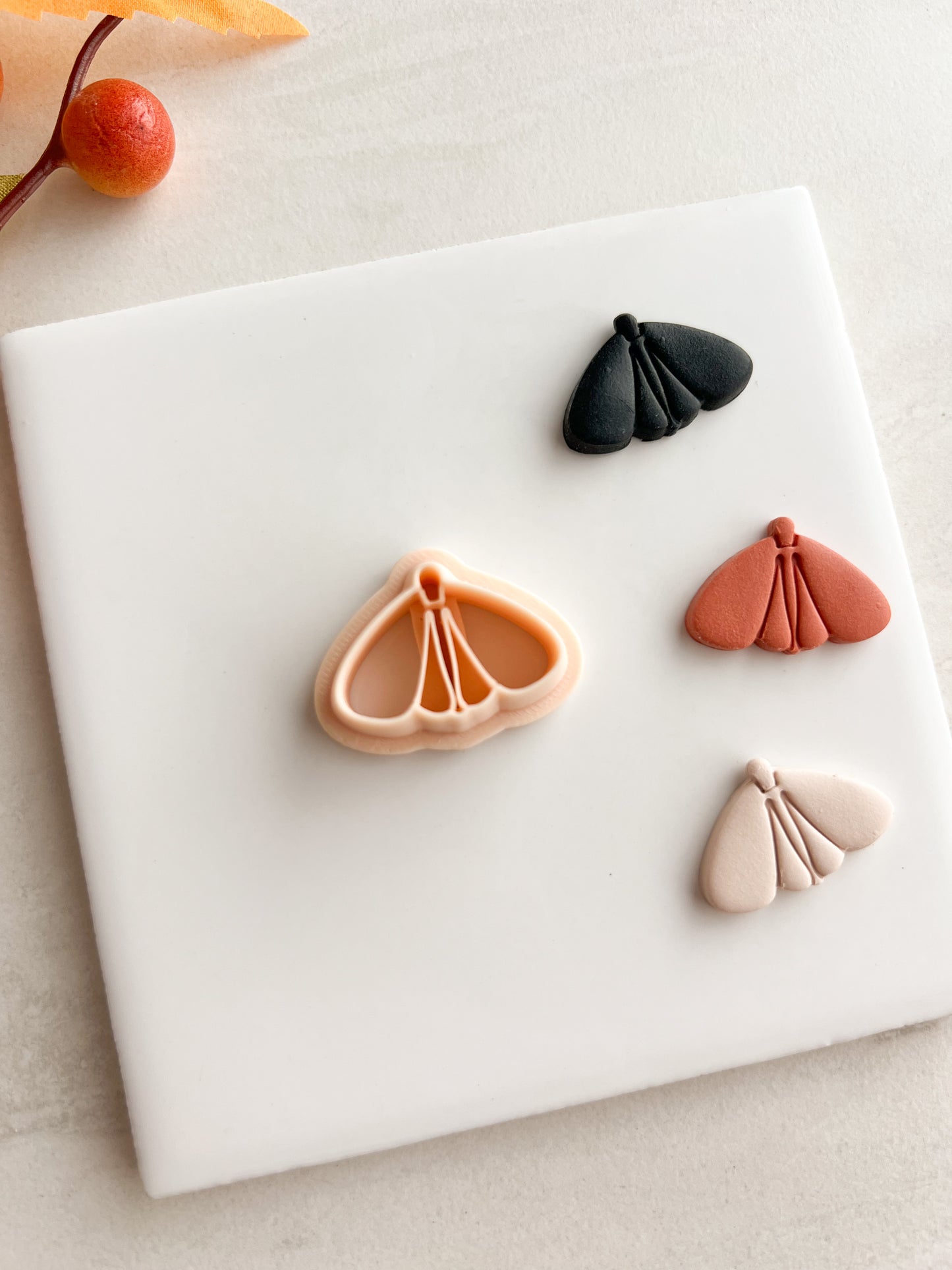 Moth No. 1 Clay Cutter | Moth No. 1 Polymer Clay Cutter for DIY Nature Earrings Nocturnal Jewelry and Handmade Butterfly-Themed Accessories